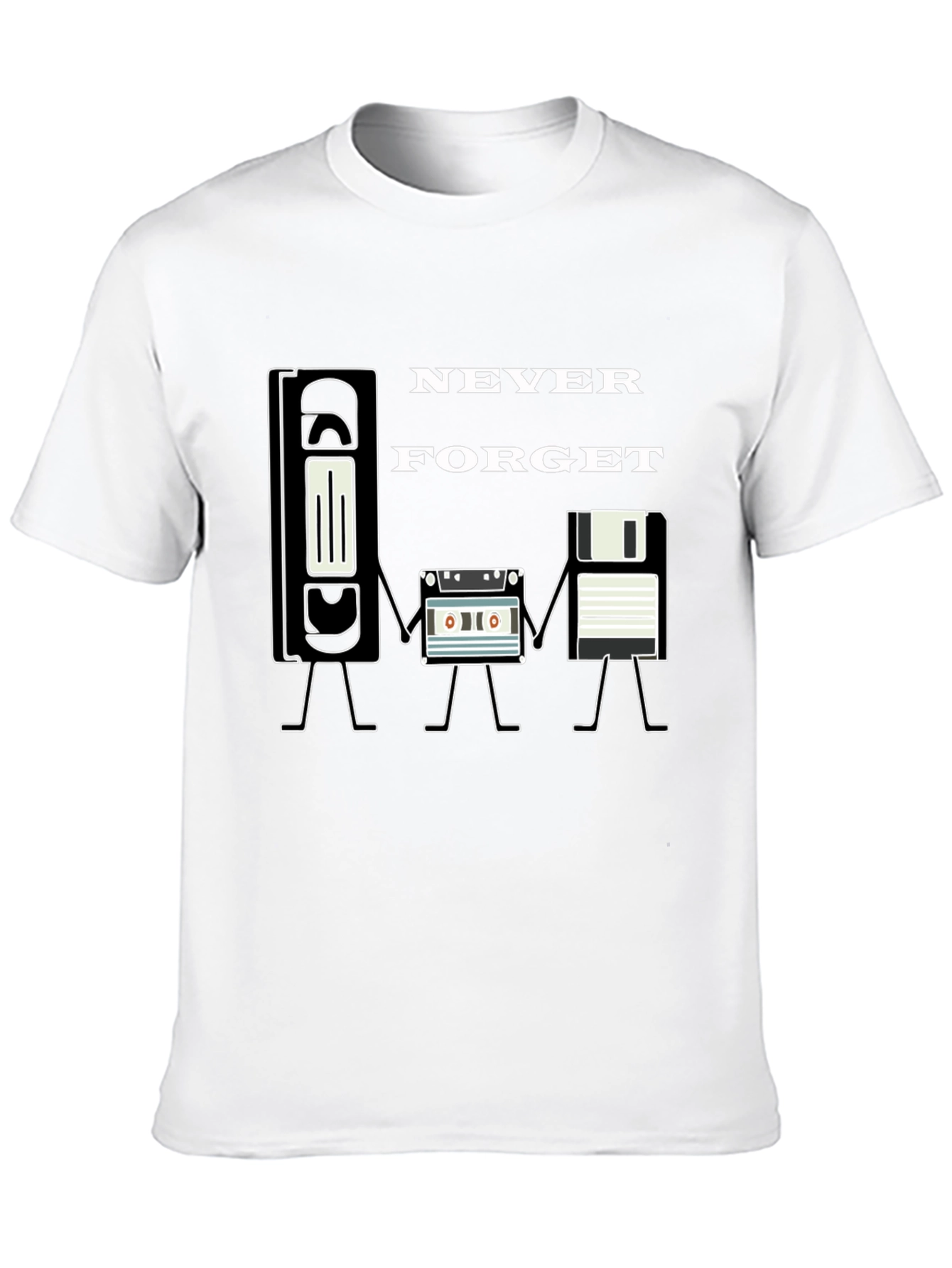 Retro Media T-Shirt - Never Forget