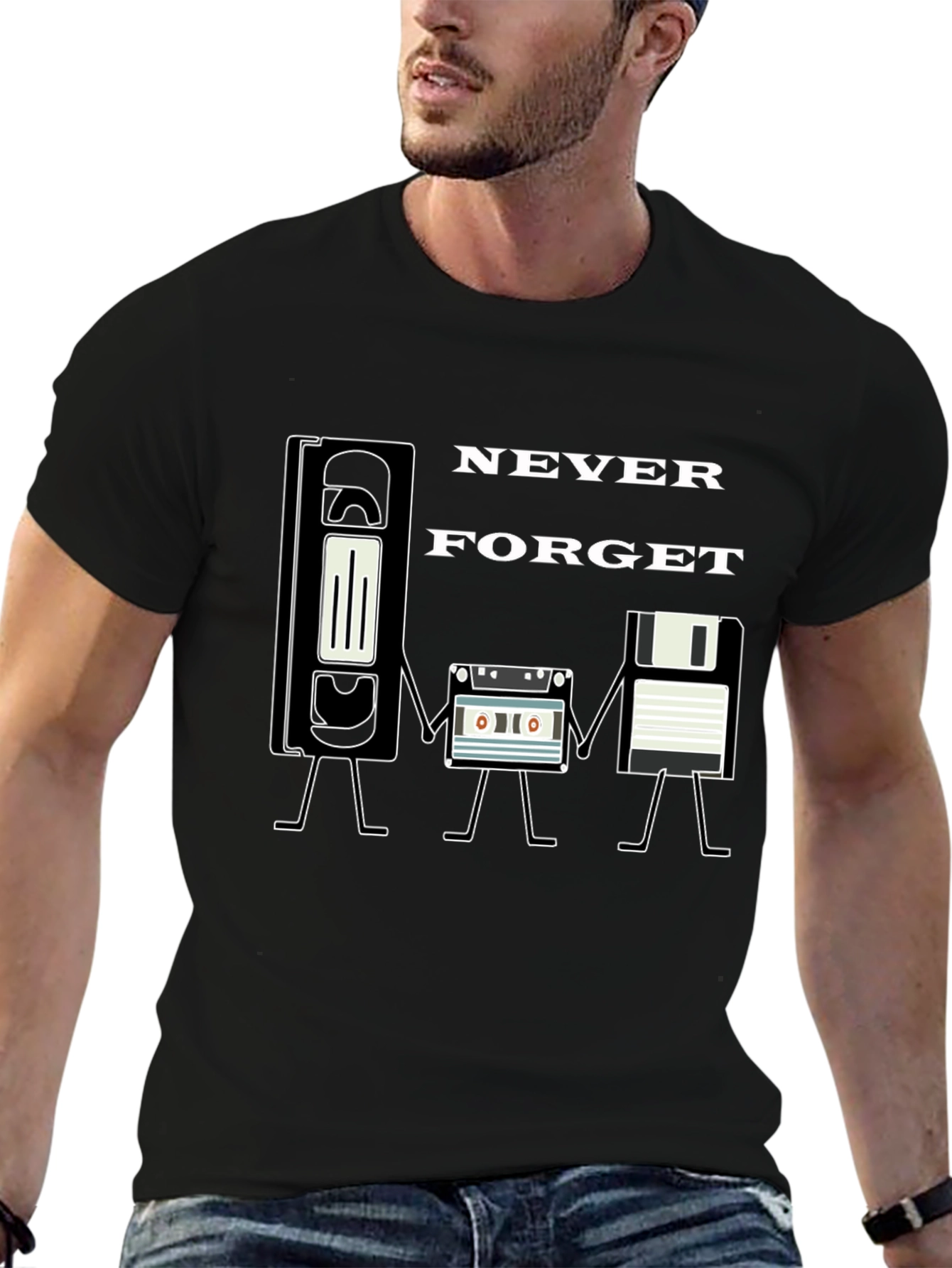 Retro Media T-Shirt - Never Forget