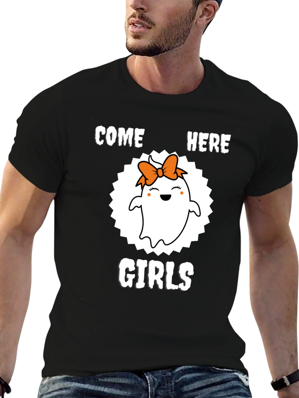 Cute Ghost Girl Halloween T-Shirt