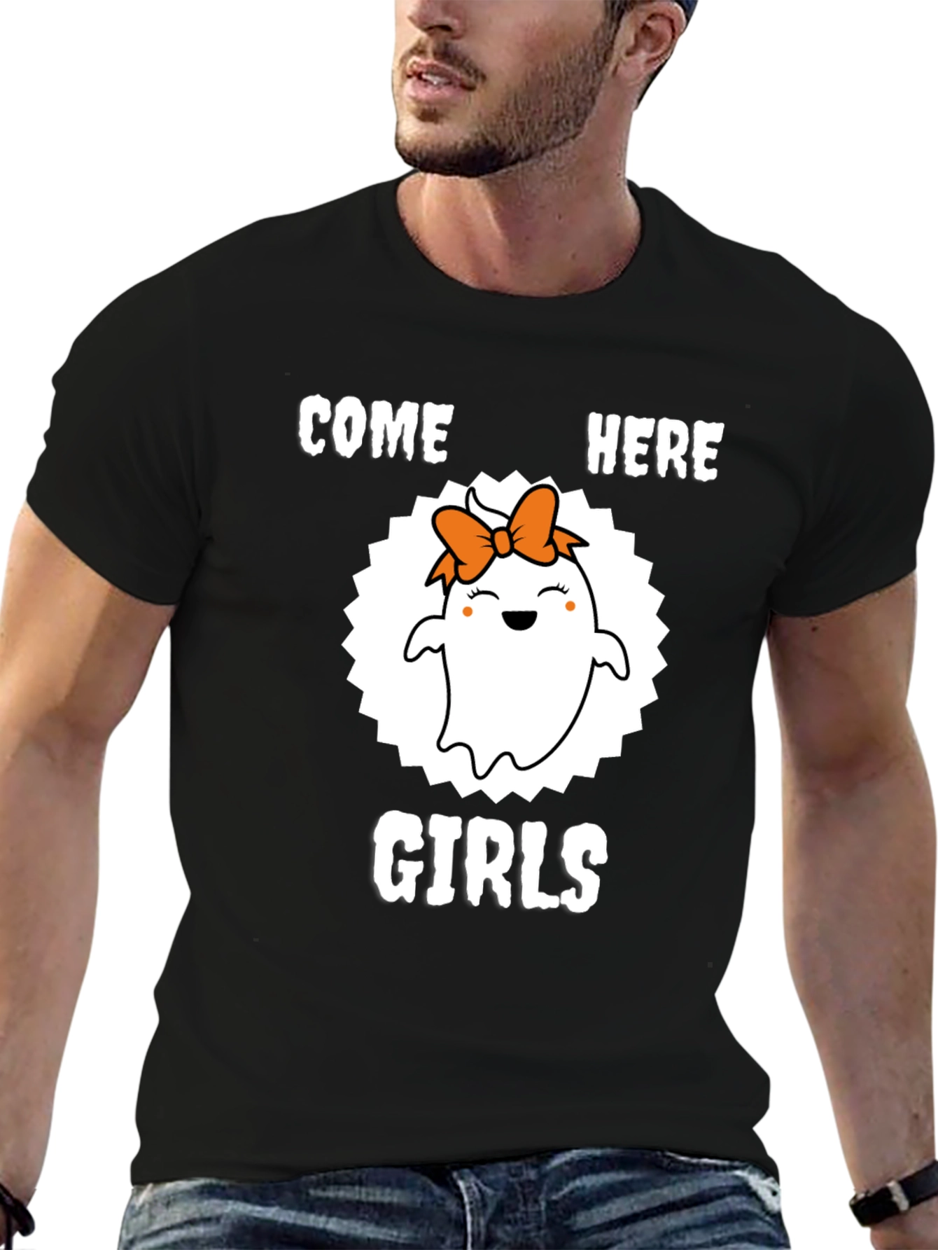 Cute Ghost Girl Halloween T-Shirt