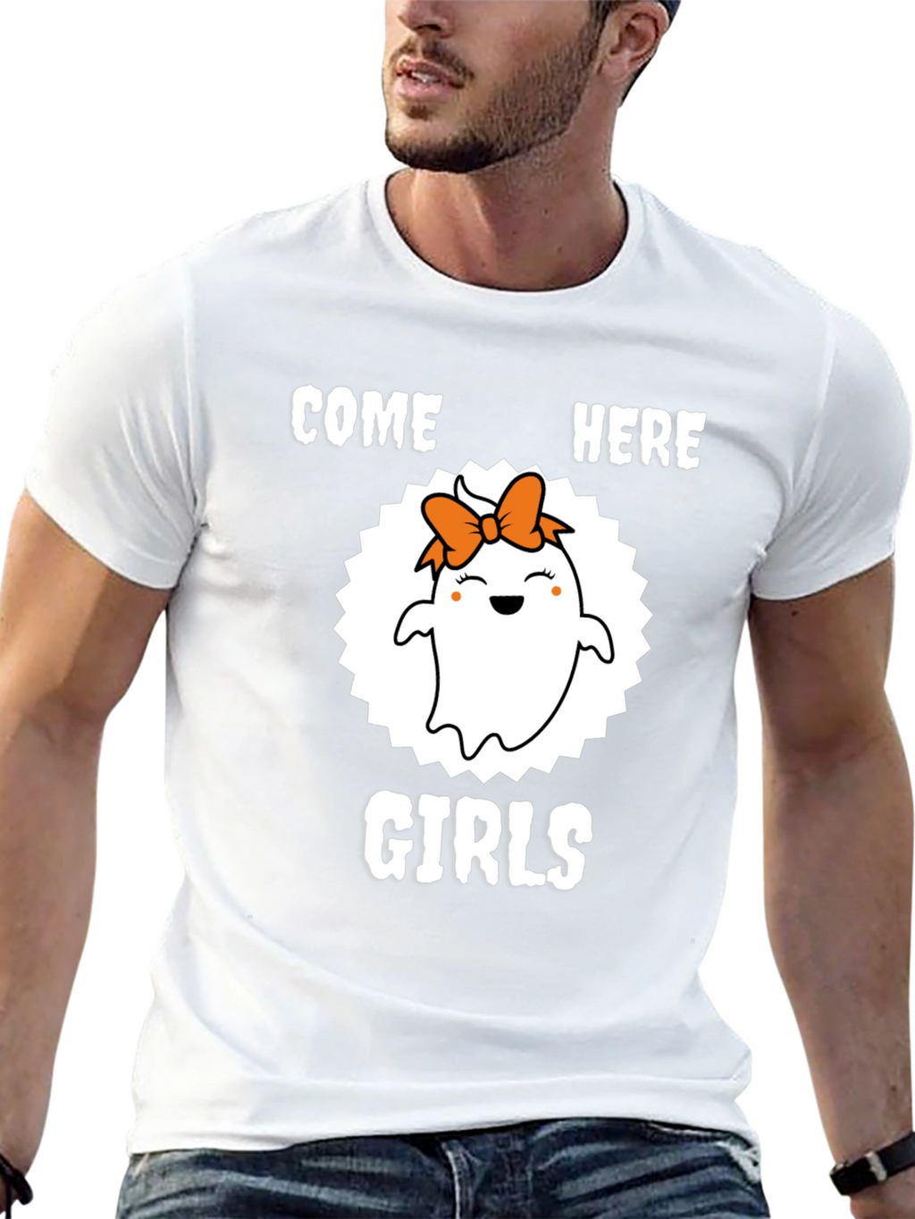 Cute Ghost Girl Halloween T-Shirt