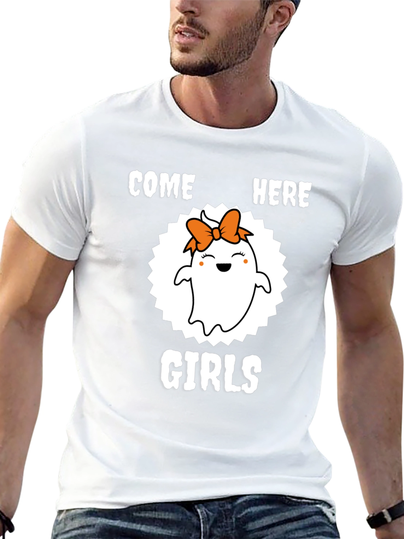 Cute Ghost Girl Halloween T-Shirt