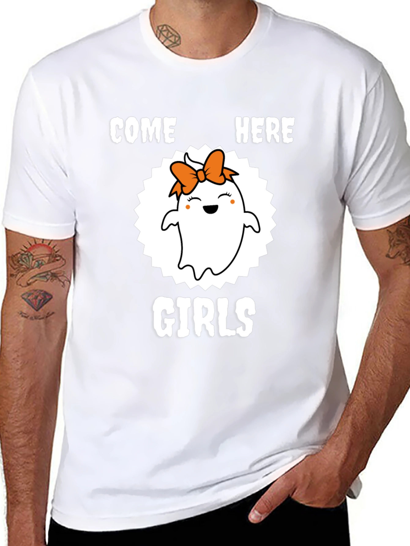 Cute Ghost Girl Halloween T-Shirt