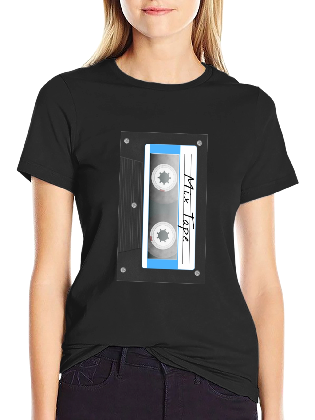 Retro Mixtape Graphic Tee - Vintage Music Lover