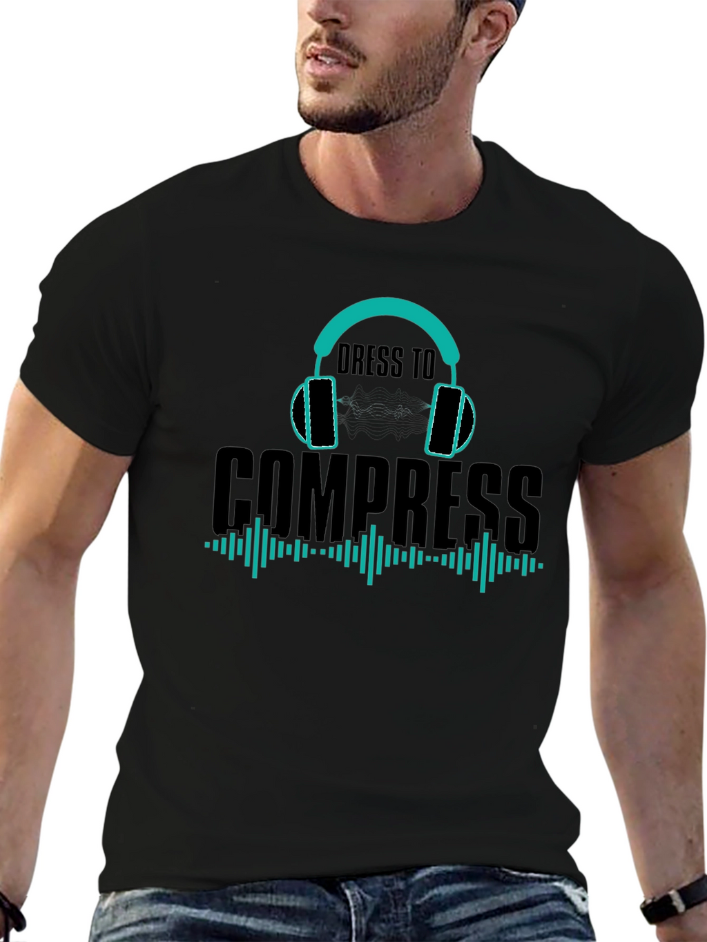 Dress to Compress T-Shirt - Music Production Tee