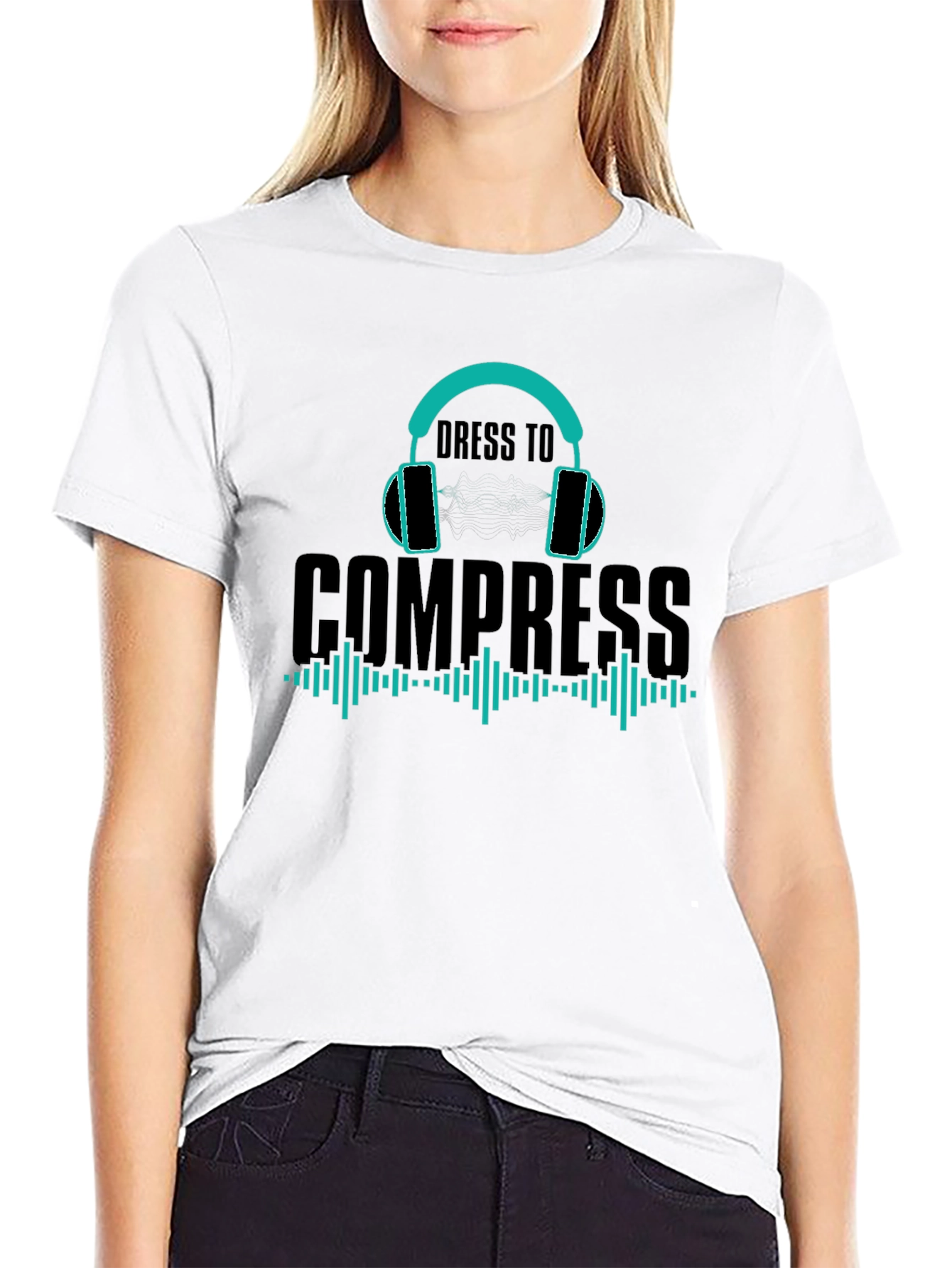 Dress to Compress T-Shirt - Music Production Tee