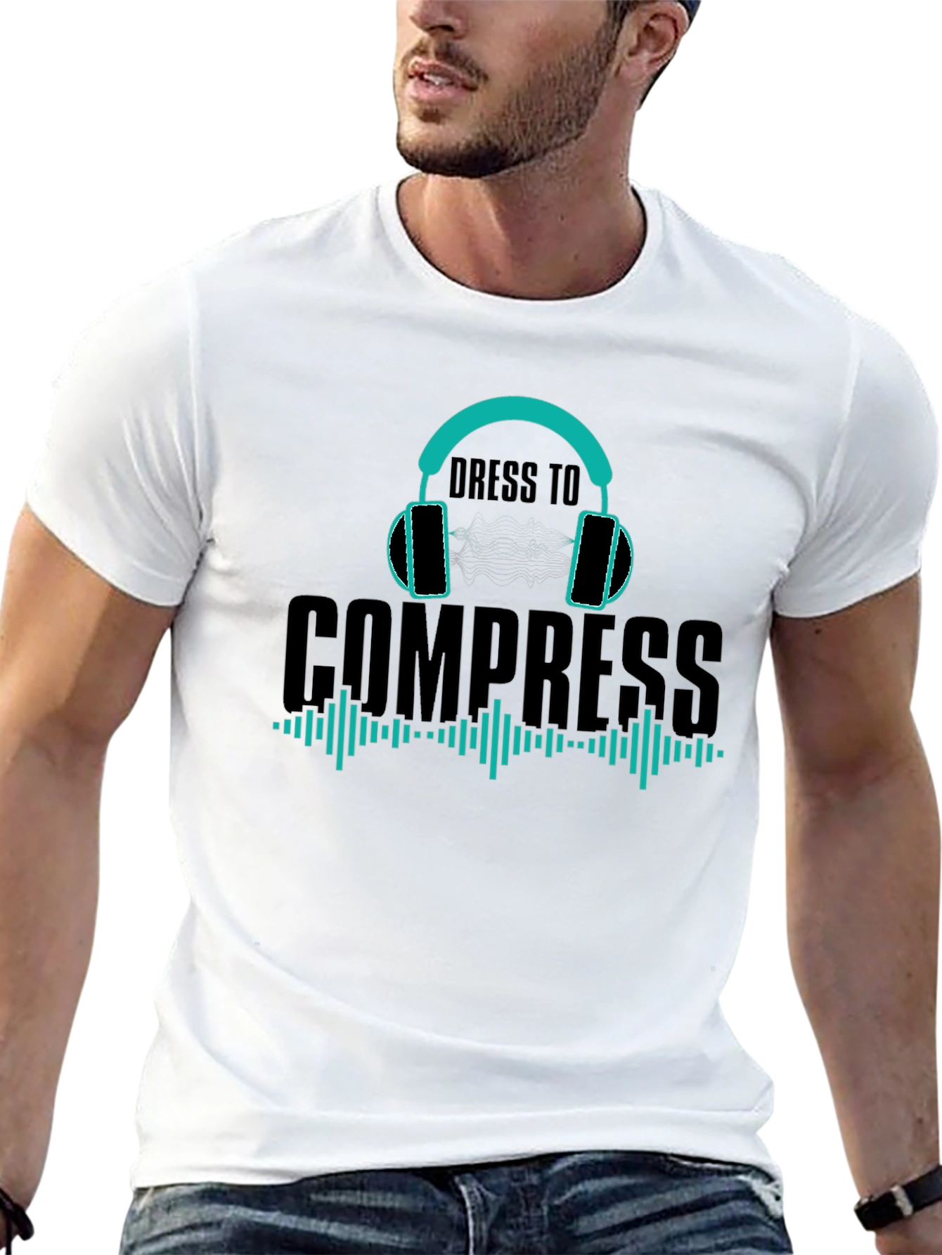 Dress to Compress T-Shirt - Music Production Tee