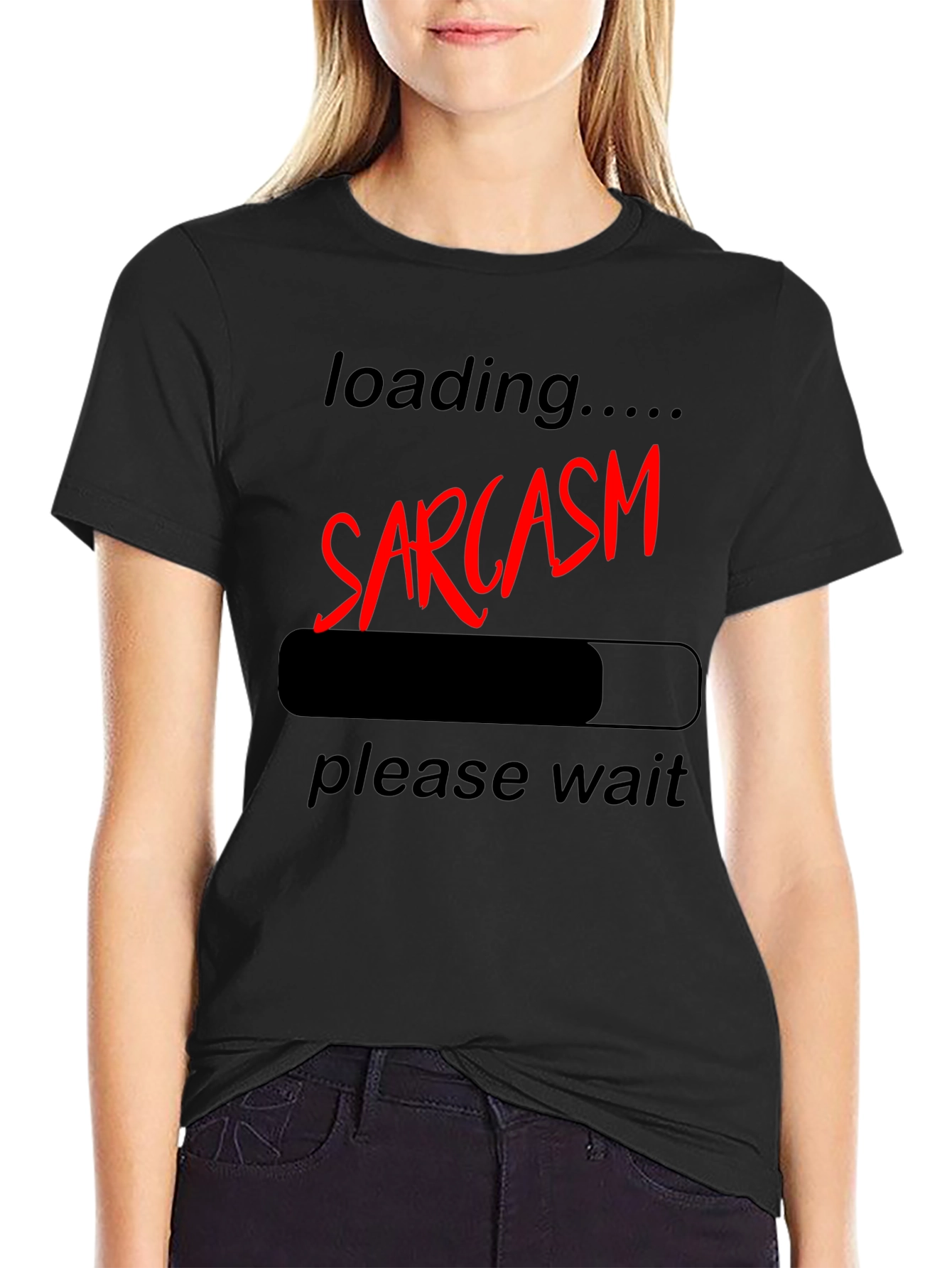 Sarcasm Loading Funny Graphic T-Shirt - Unisex
