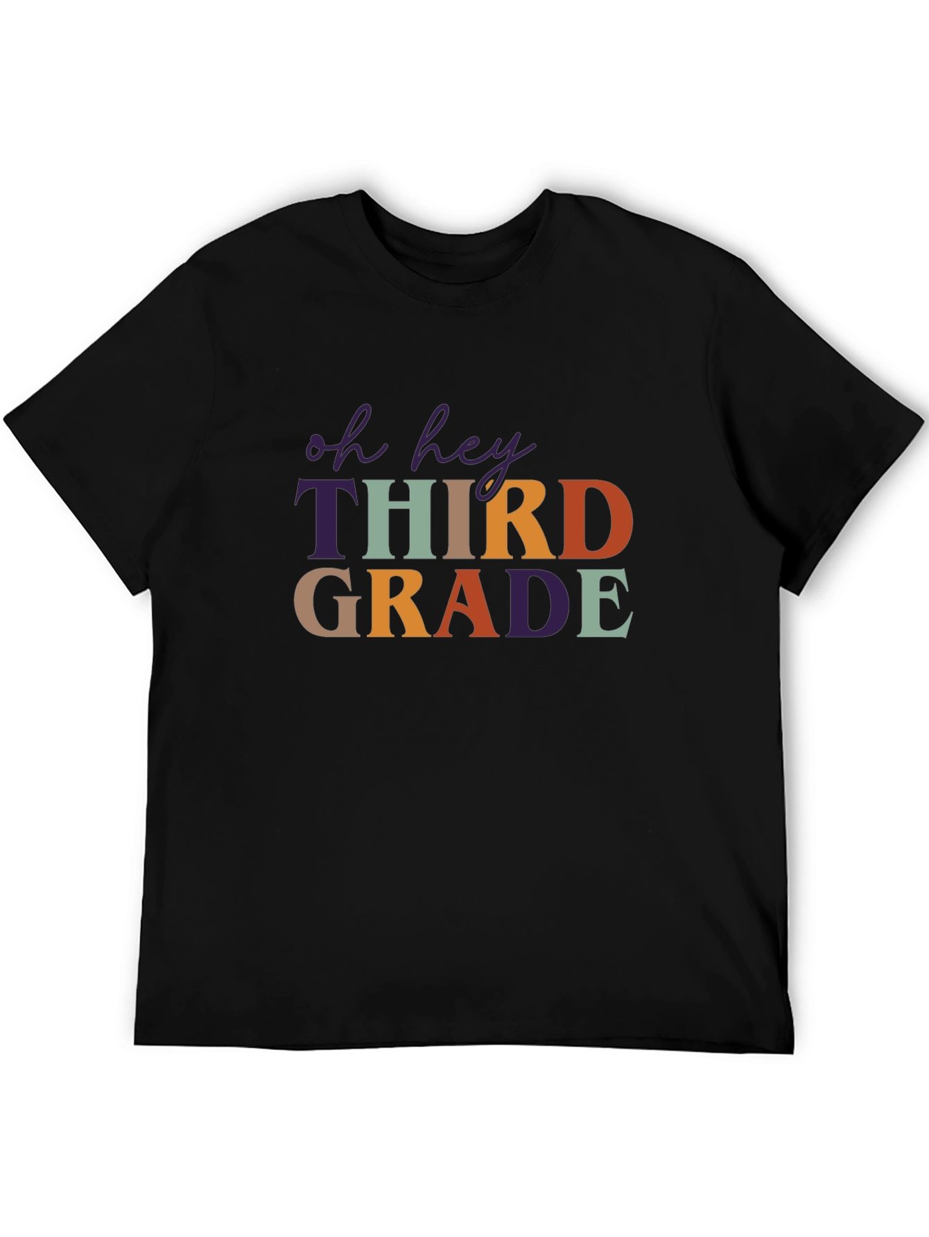 Oh Hey Third Grade Black T-Shirt
