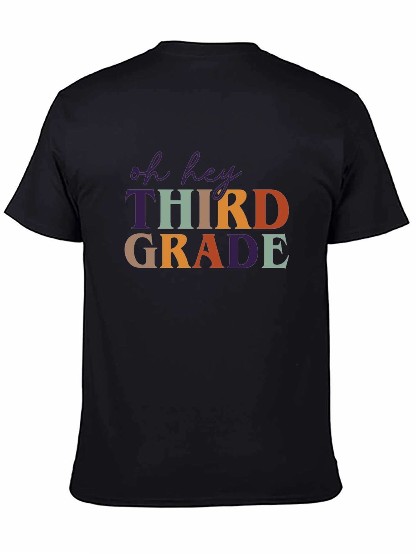 Oh Hey Third Grade Black T-Shirt