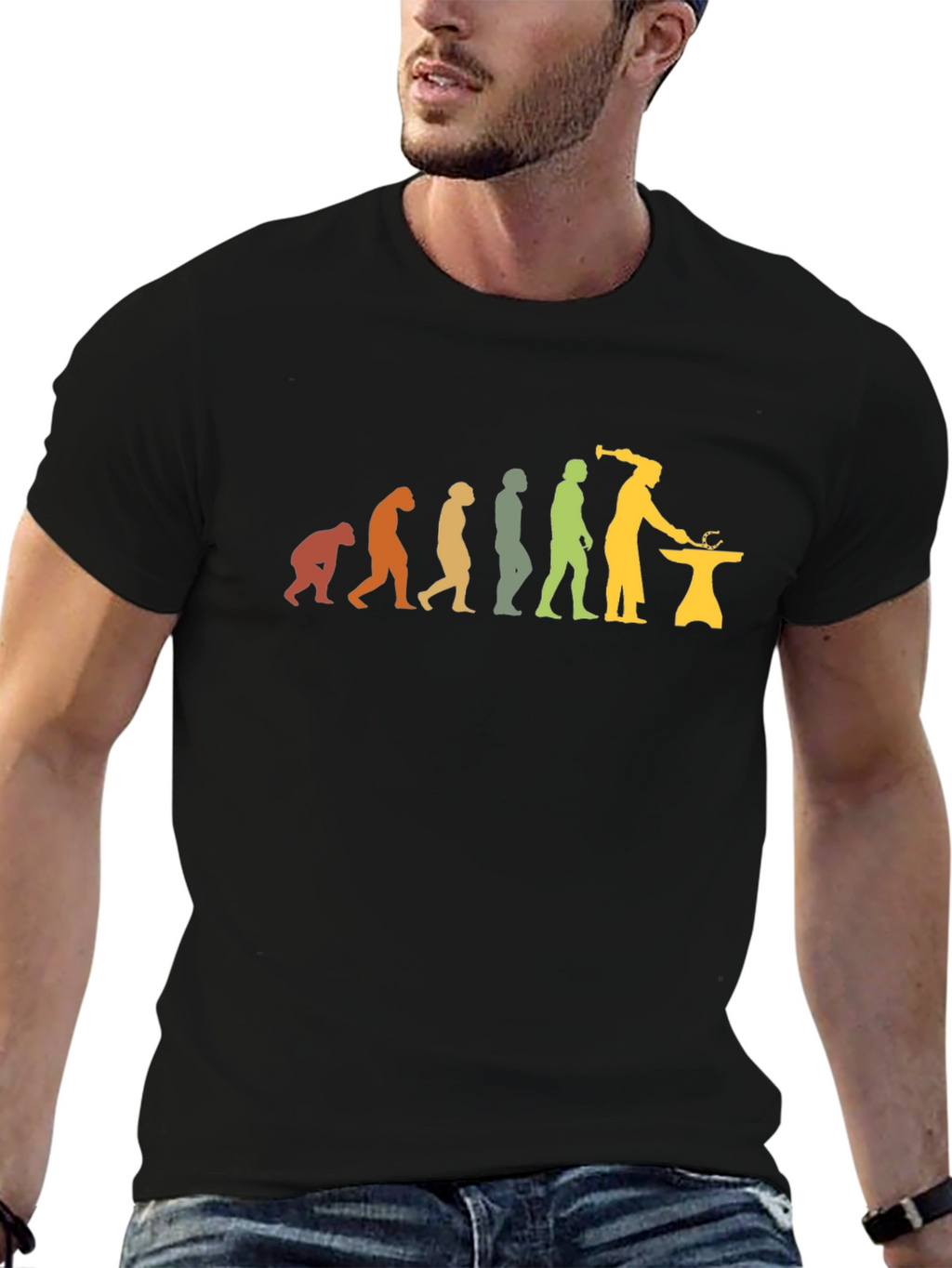 Blacksmith Evolution T-Shirt - Forge Your Path