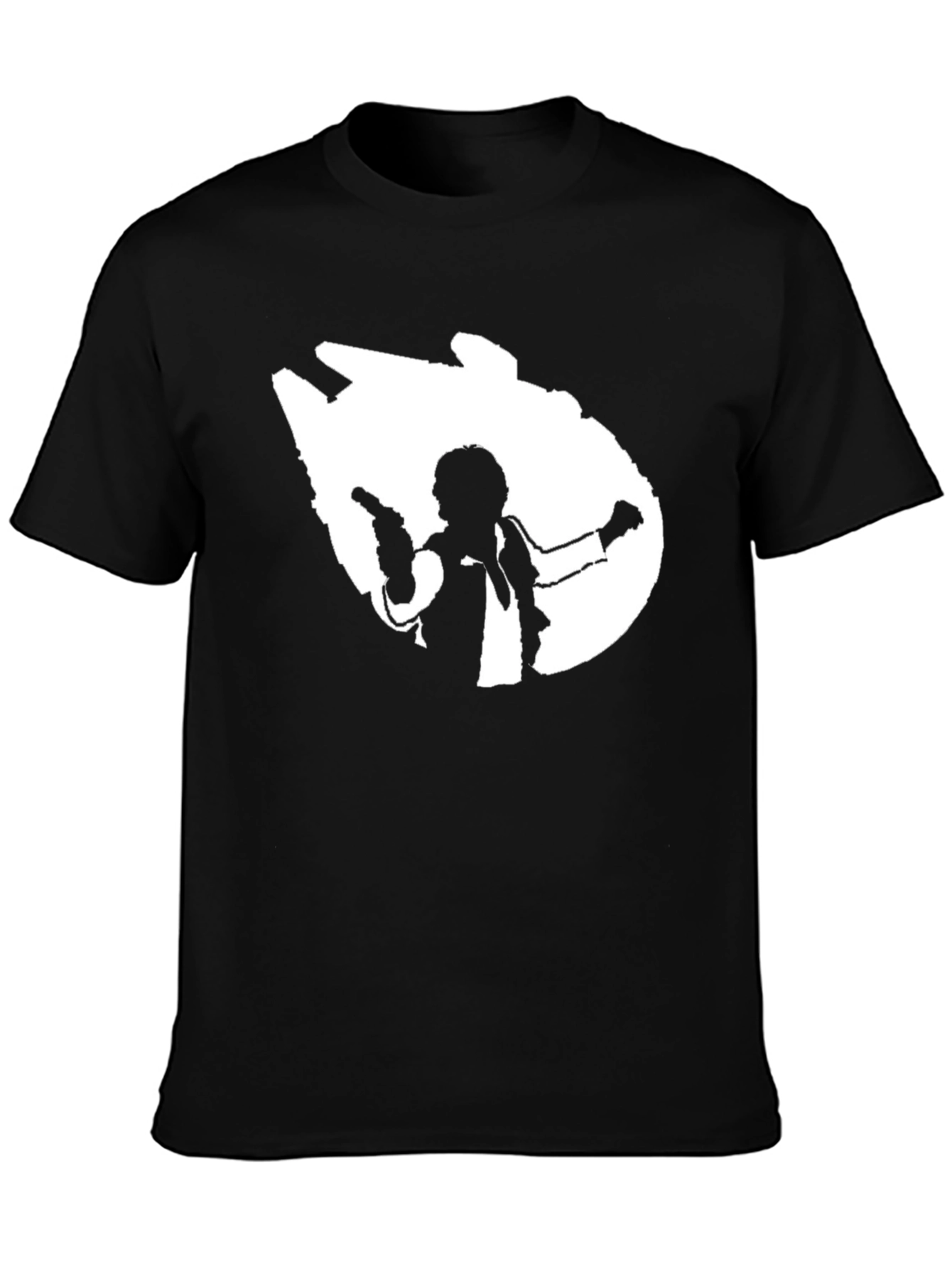 Han Solo Millennium Falcon Black T-Shirt