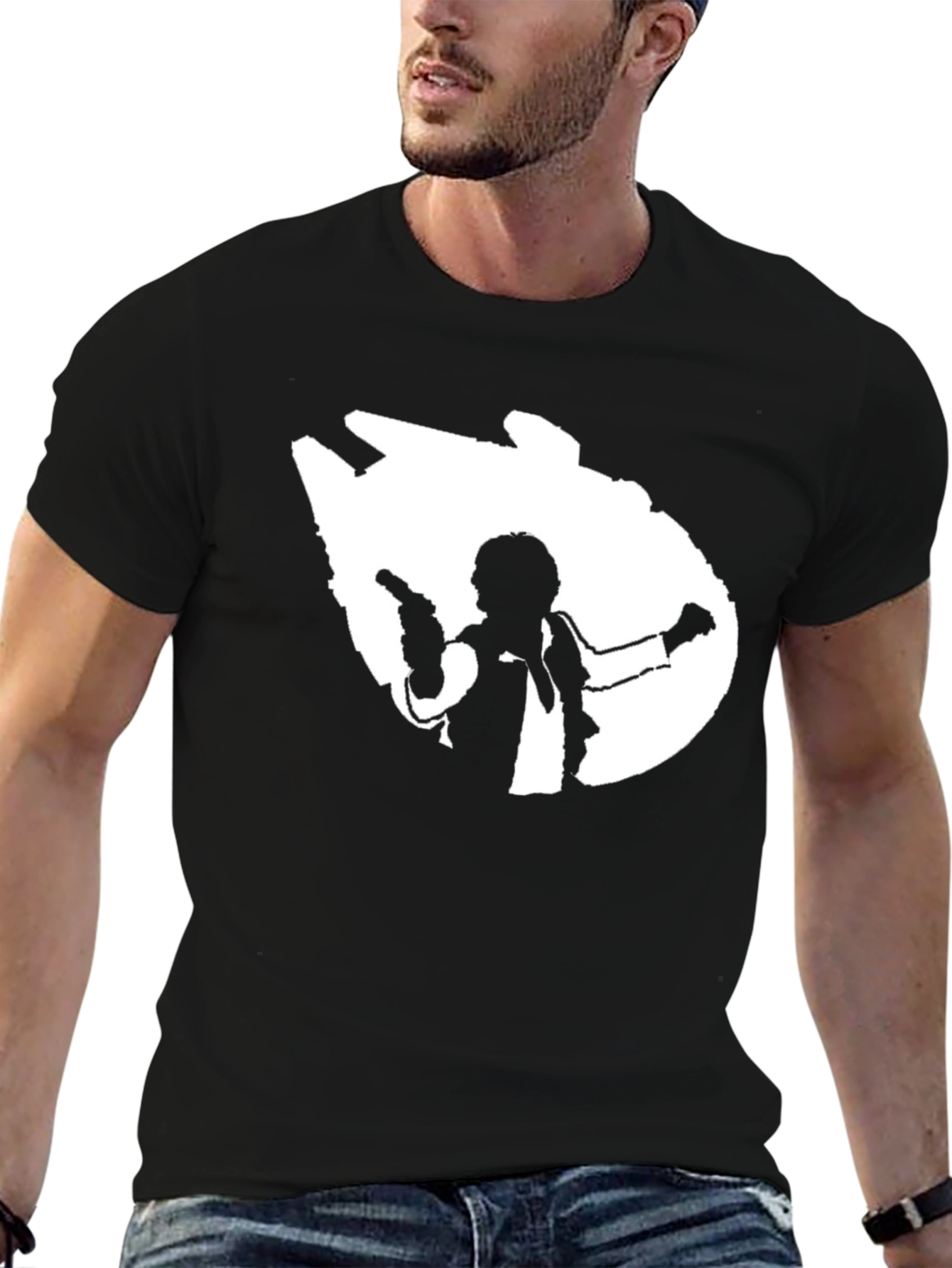 Han Solo Millennium Falcon Black T-Shirt