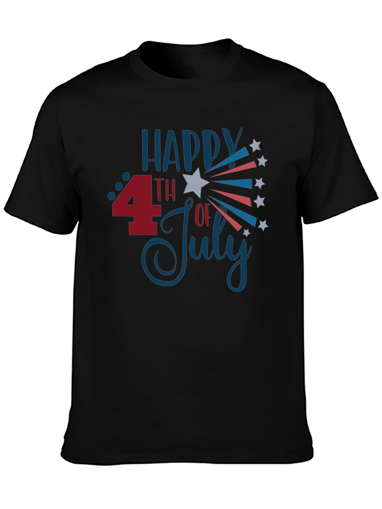 Happy 4th of July Graphic T-Shirt - Patriotic Celebration Tee