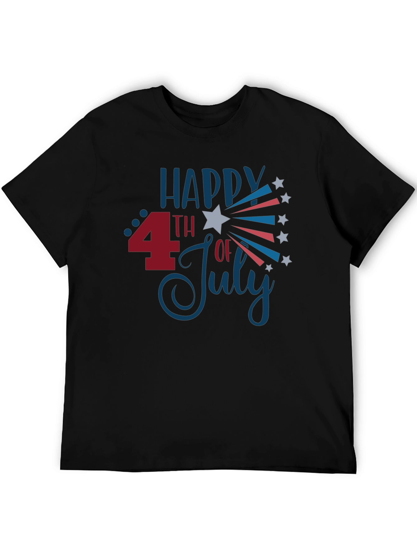 Happy 4th of July Graphic T-Shirt - Patriotic Celebration Tee