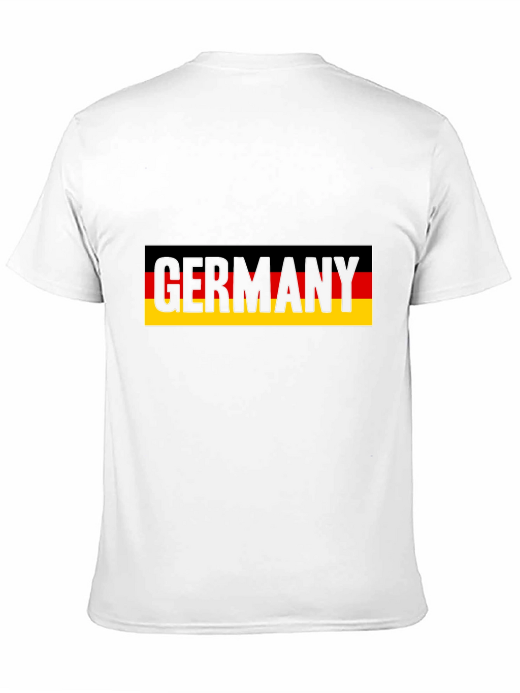 Germany Flag Graphic Tee - Black Cotton T-Shirt