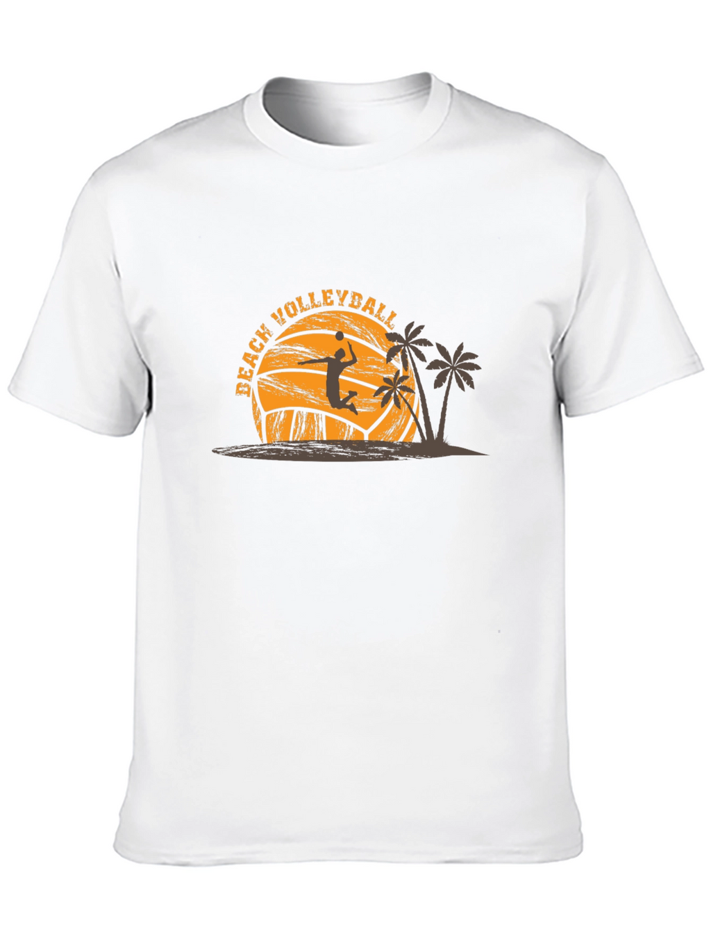 Beach Volleyball Graphic Tee - Black
