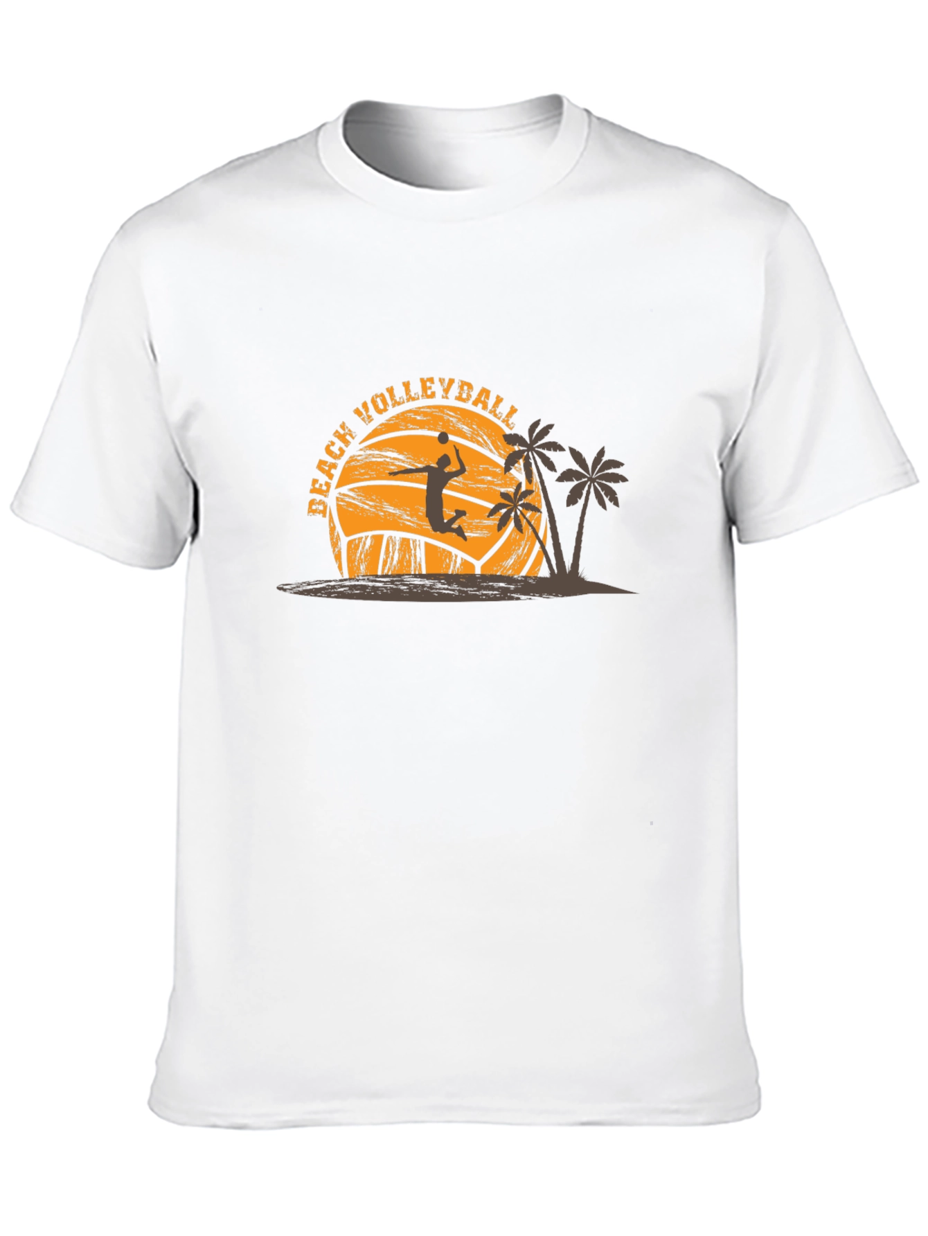 Beach Volleyball Graphic Tee - Black