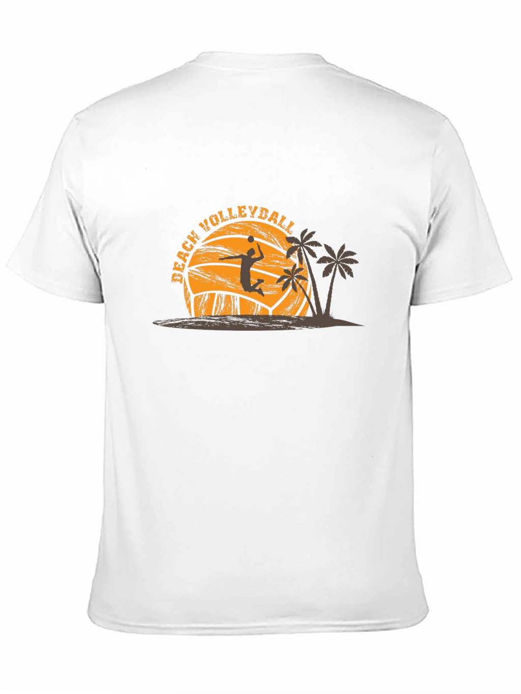 Beach Volleyball Graphic Tee - Black