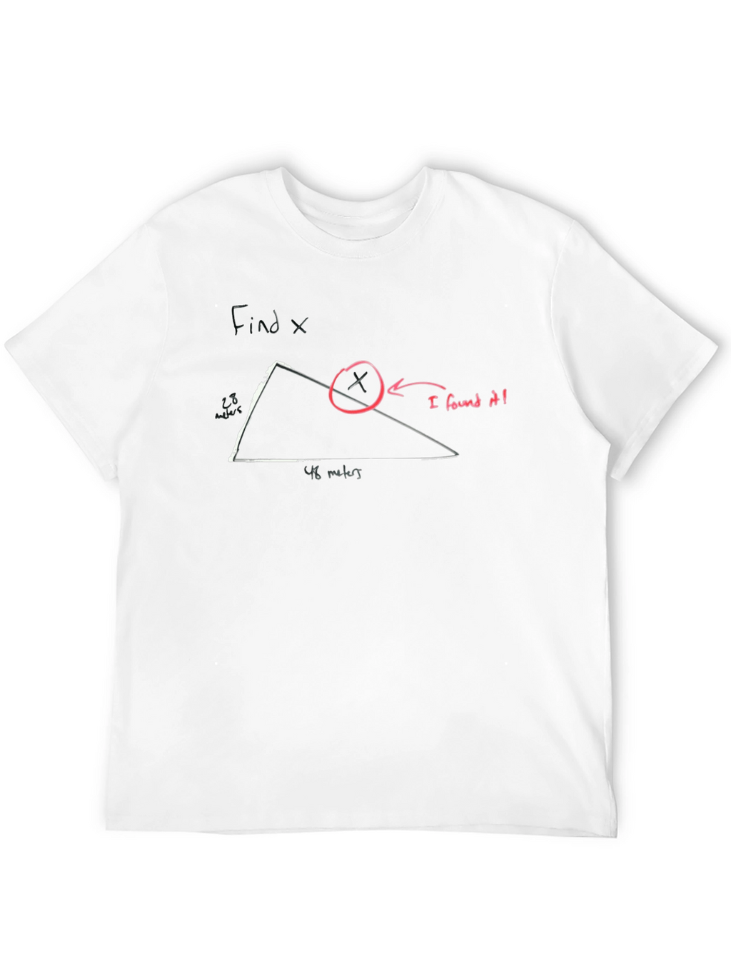 Funny Find X T-Shirt - Math Humor Tee