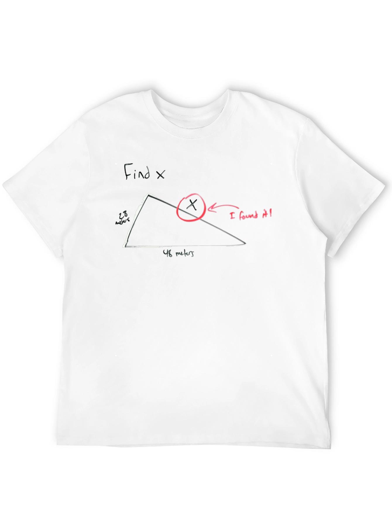 Funny Find X T-Shirt - Math Humor Tee