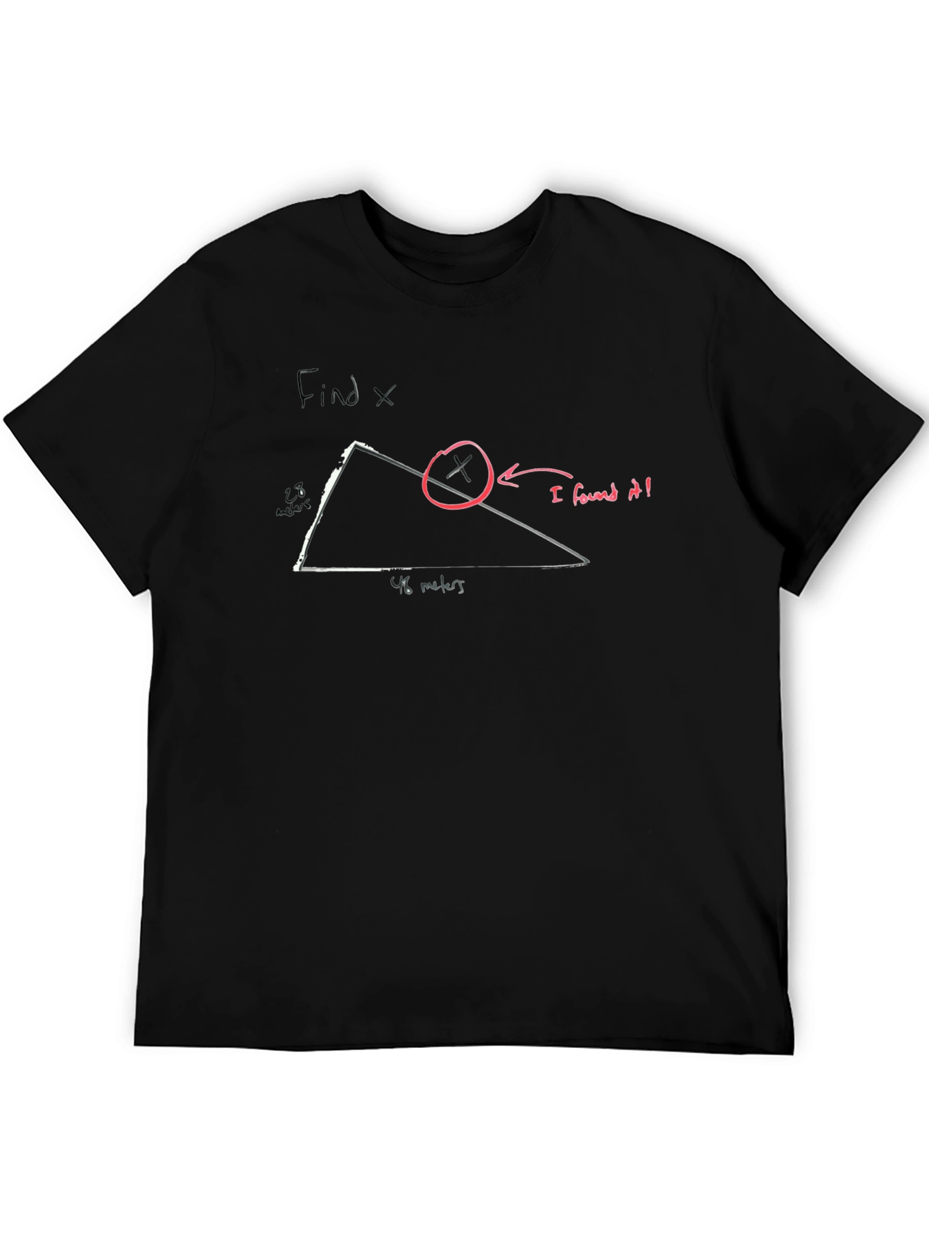 Funny Find X T-Shirt - Math Humor Tee