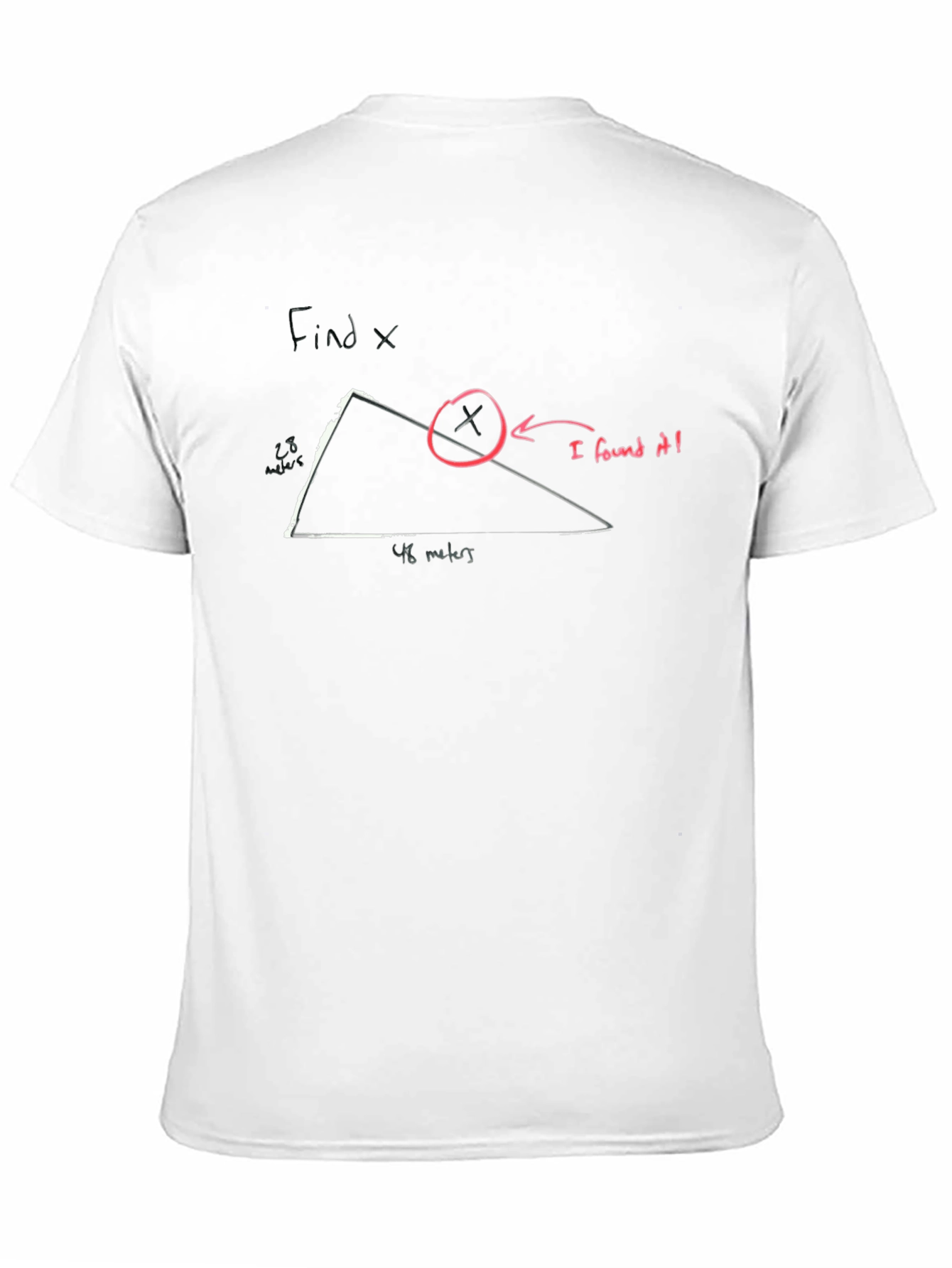 Funny Find X T-Shirt - Math Humor Tee