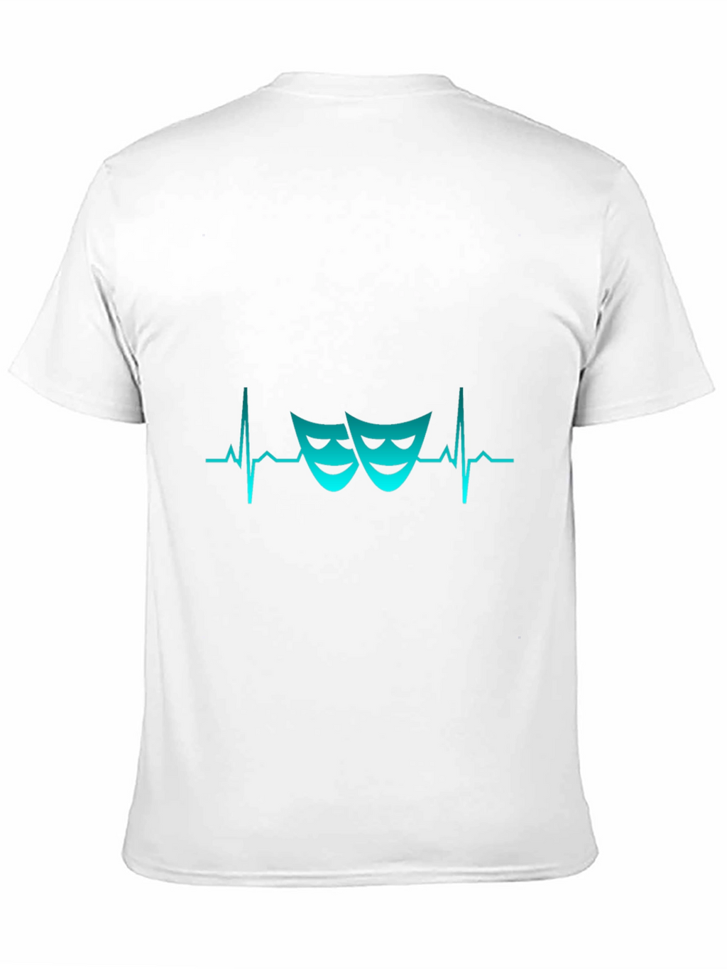 Drama Masks Heartbeat T-Shirt - Theatrical Style