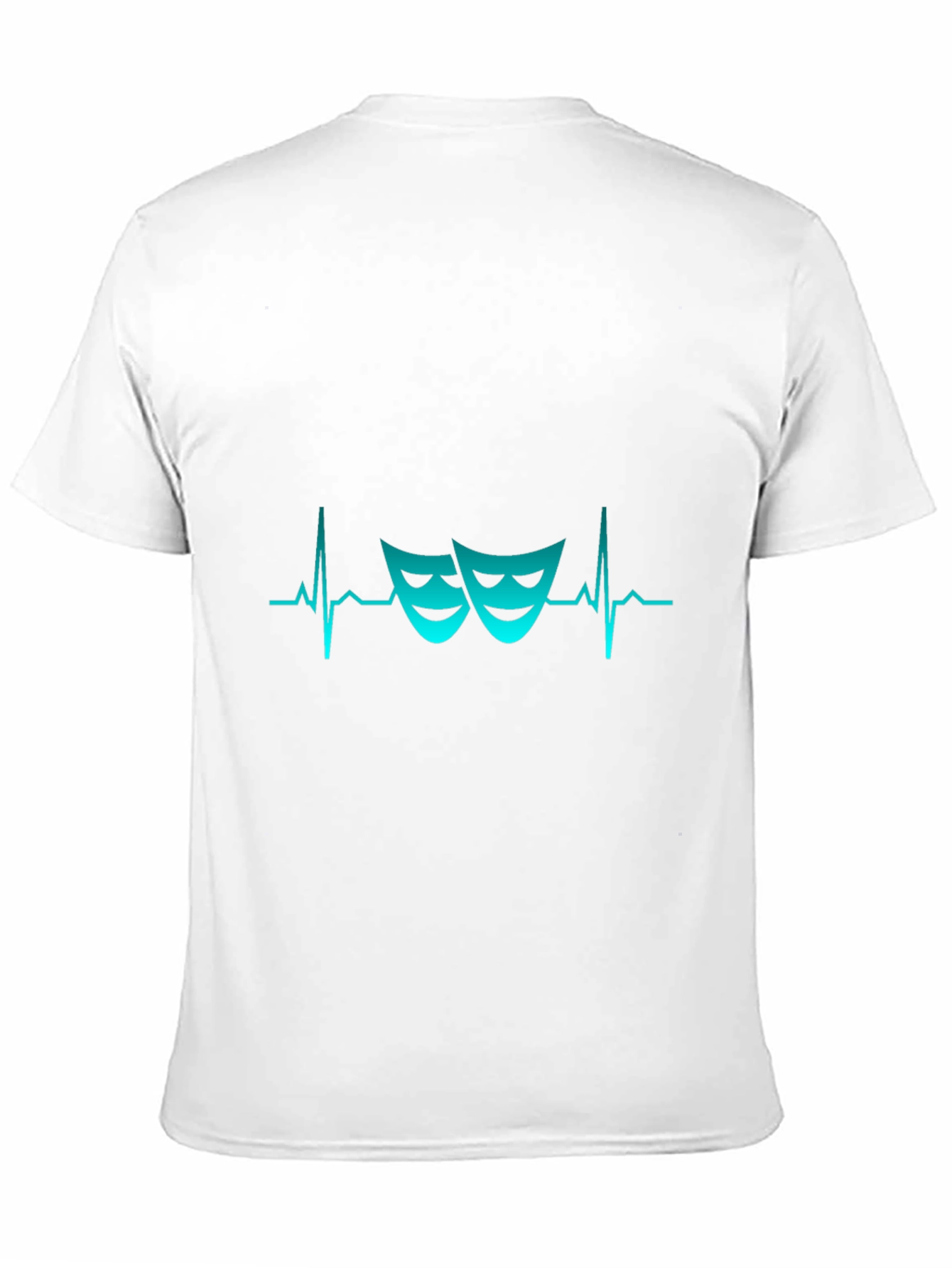 Drama Masks Heartbeat T-Shirt - Theatrical Style