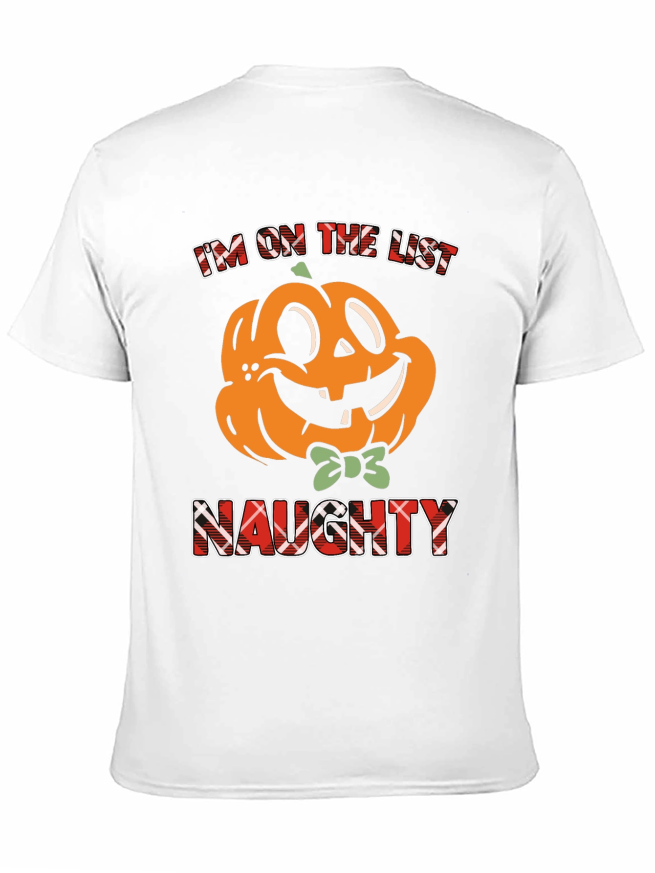 Naughty List Pumpkin Halloween T-Shirt
