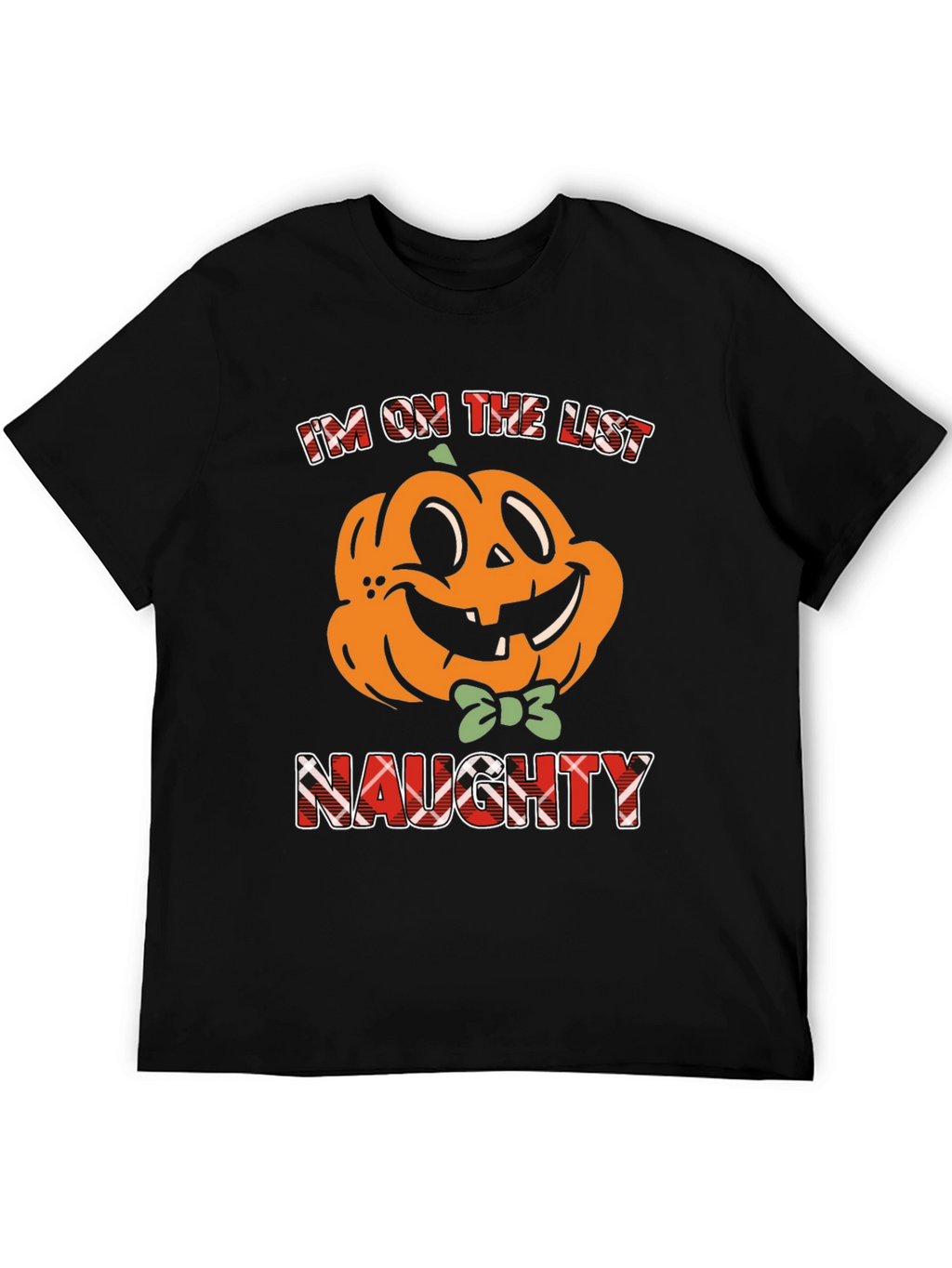 Naughty List Pumpkin Halloween T-Shirt