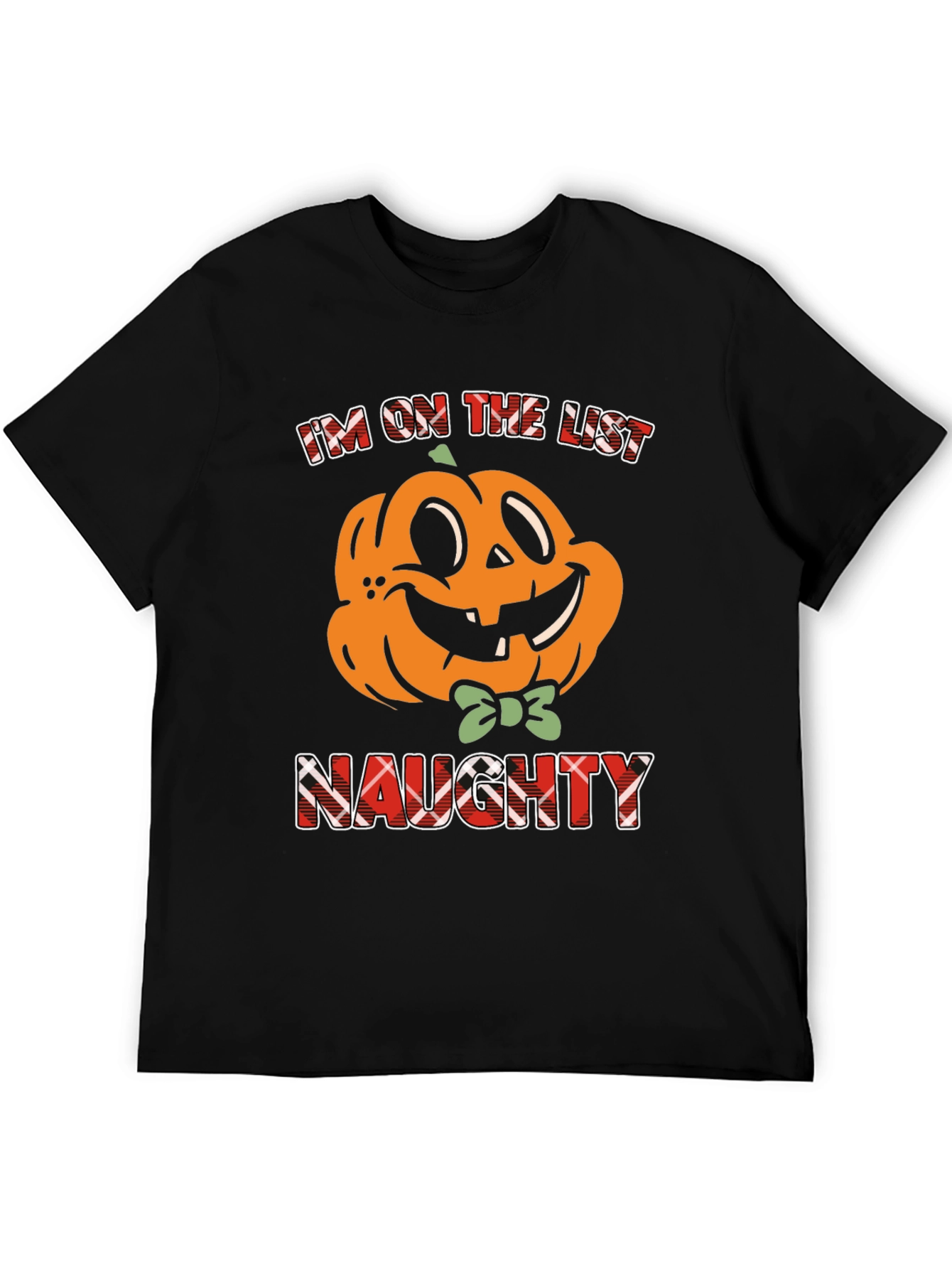 Naughty List Pumpkin Halloween T-Shirt