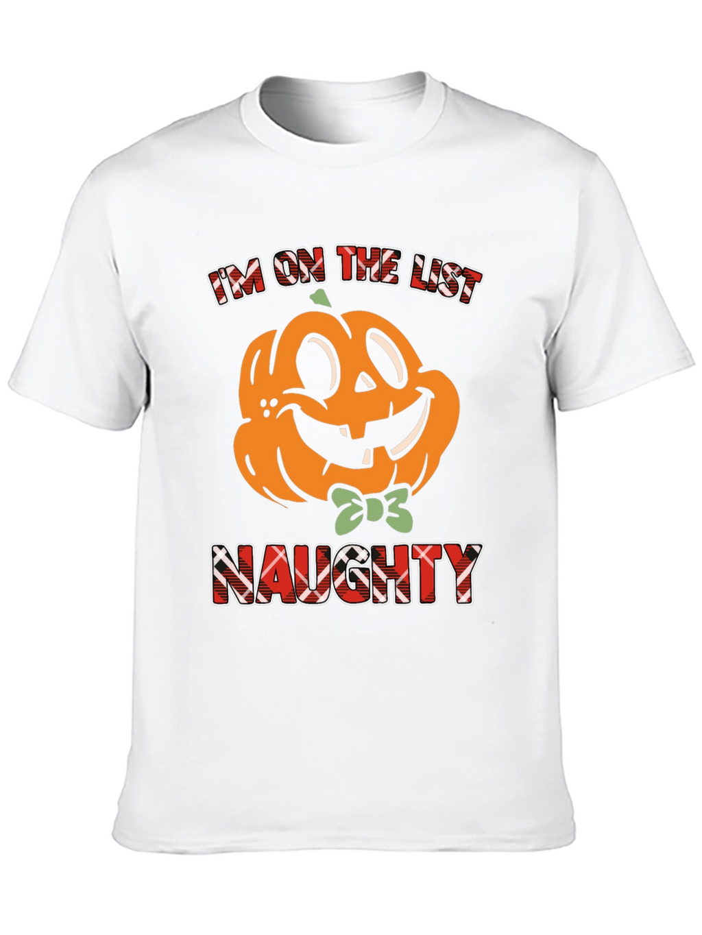 Naughty List Pumpkin Halloween T-Shirt