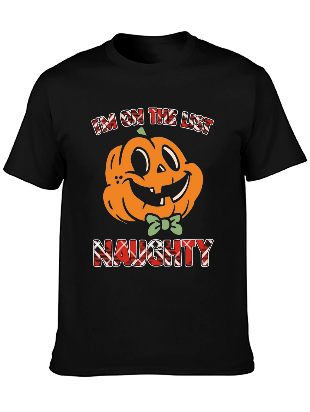 Naughty List Pumpkin Halloween T-Shirt