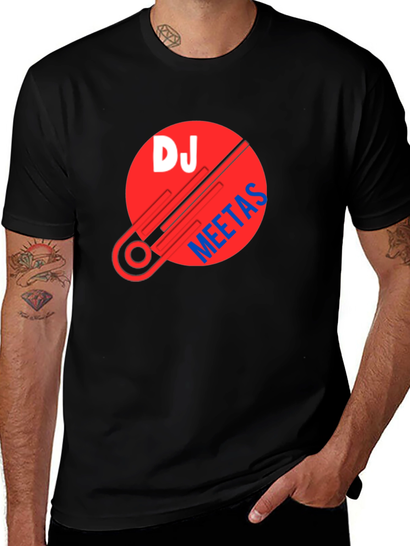 DJ Meetas Graphic T-Shirt - Black