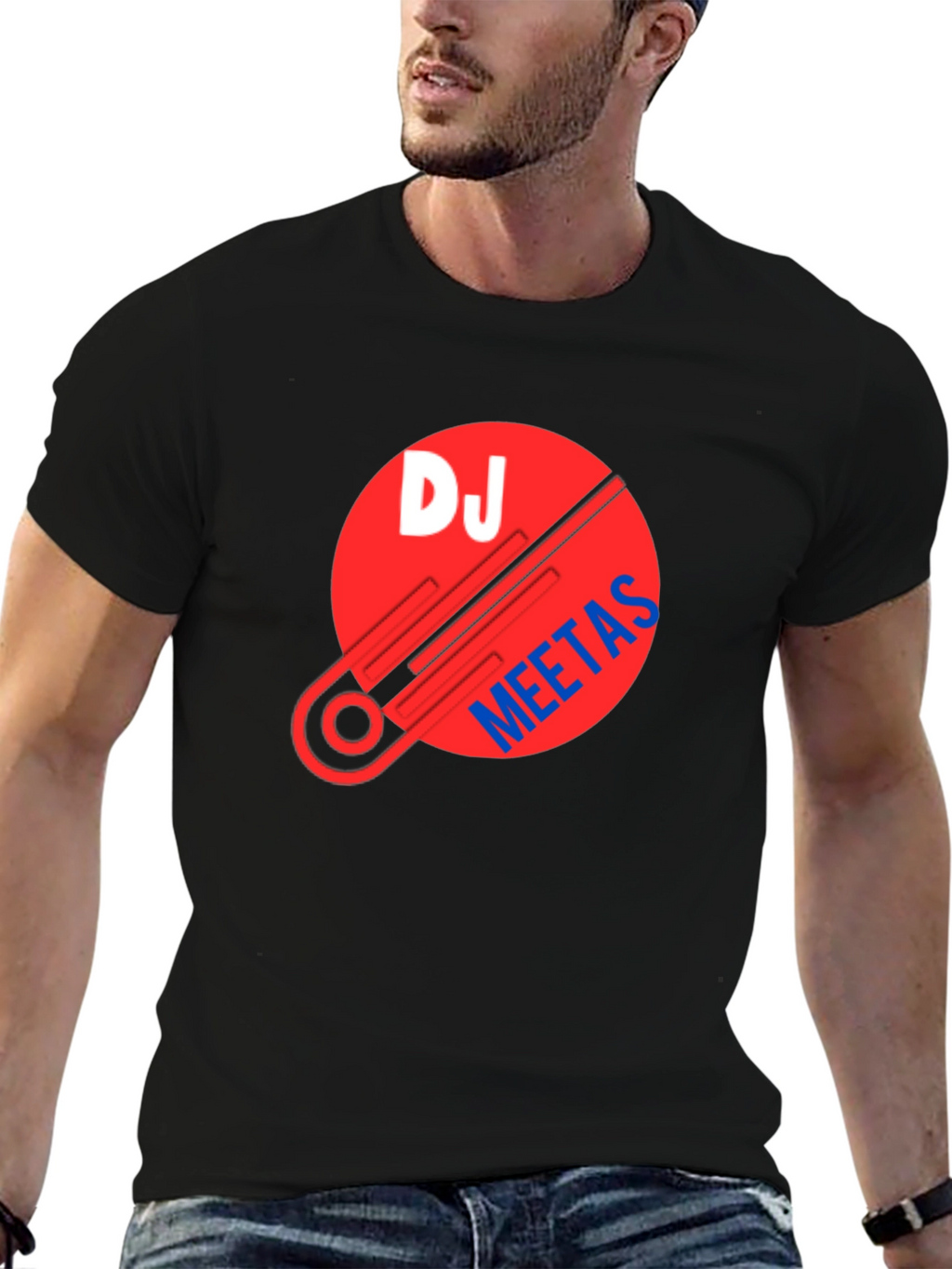 DJ Meetas Graphic T-Shirt - Black