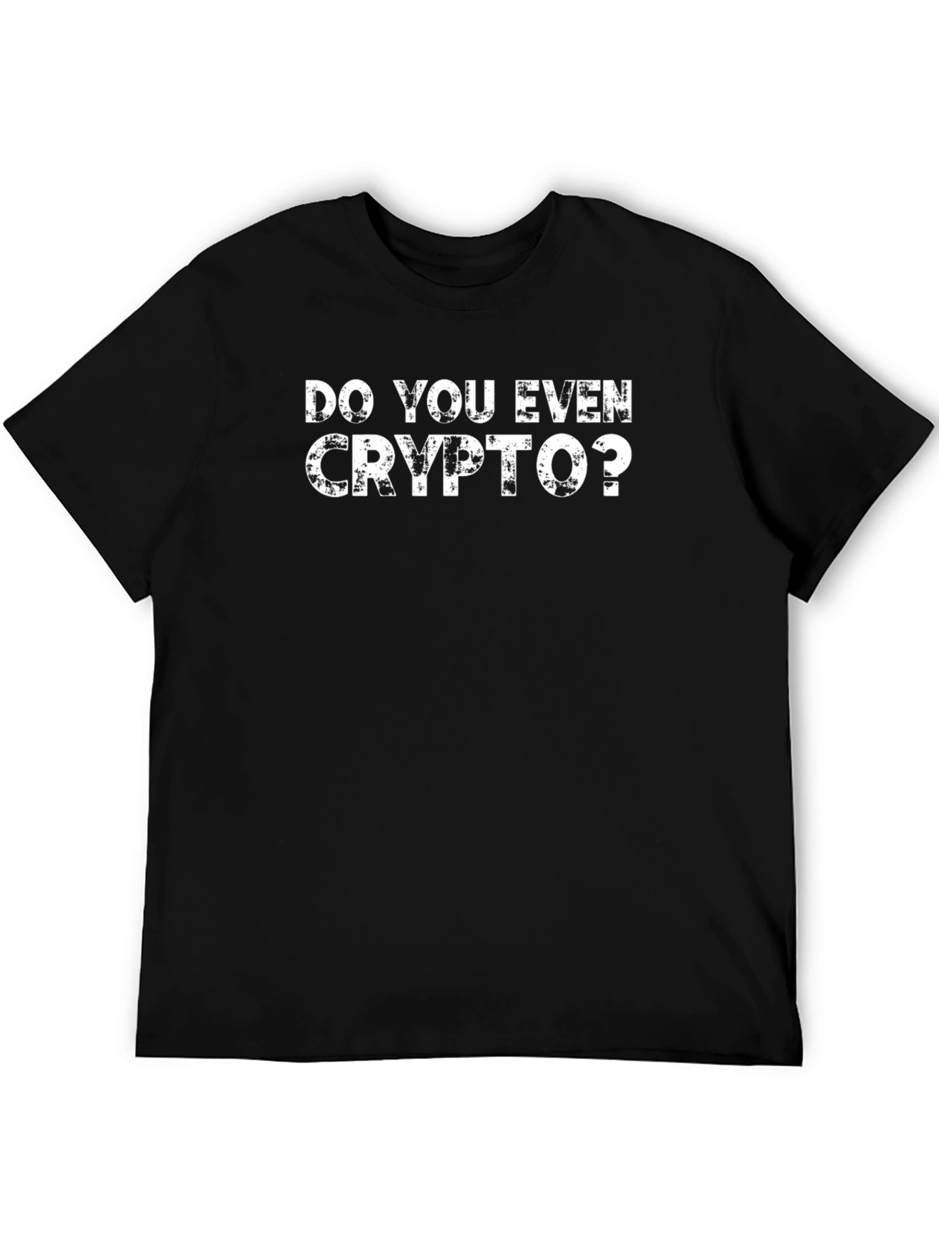 Do You Even Crypto? Black Graphic Tee