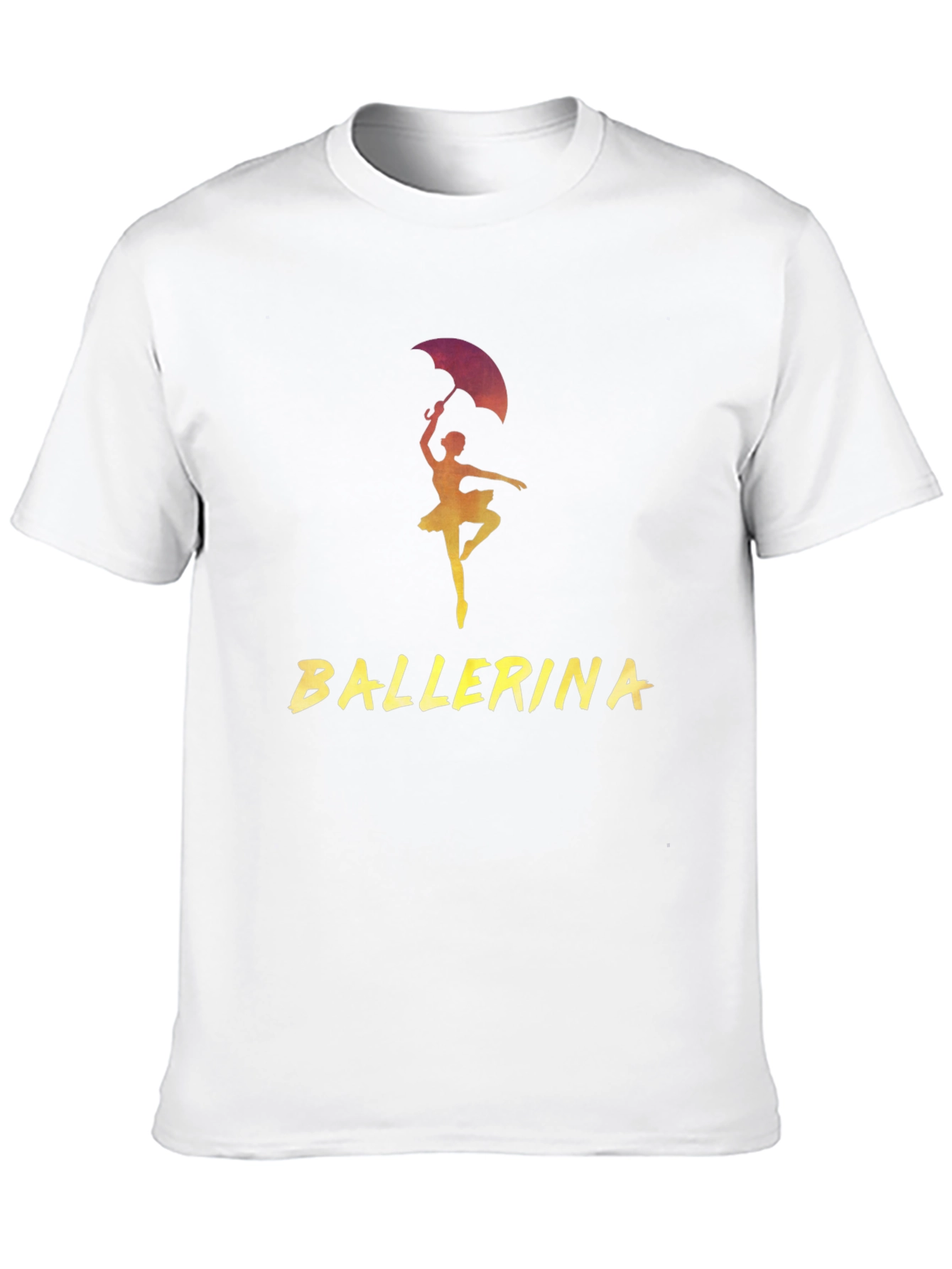 Ballerina Dancer Graphic Tee - Stylish Black T-Shirt