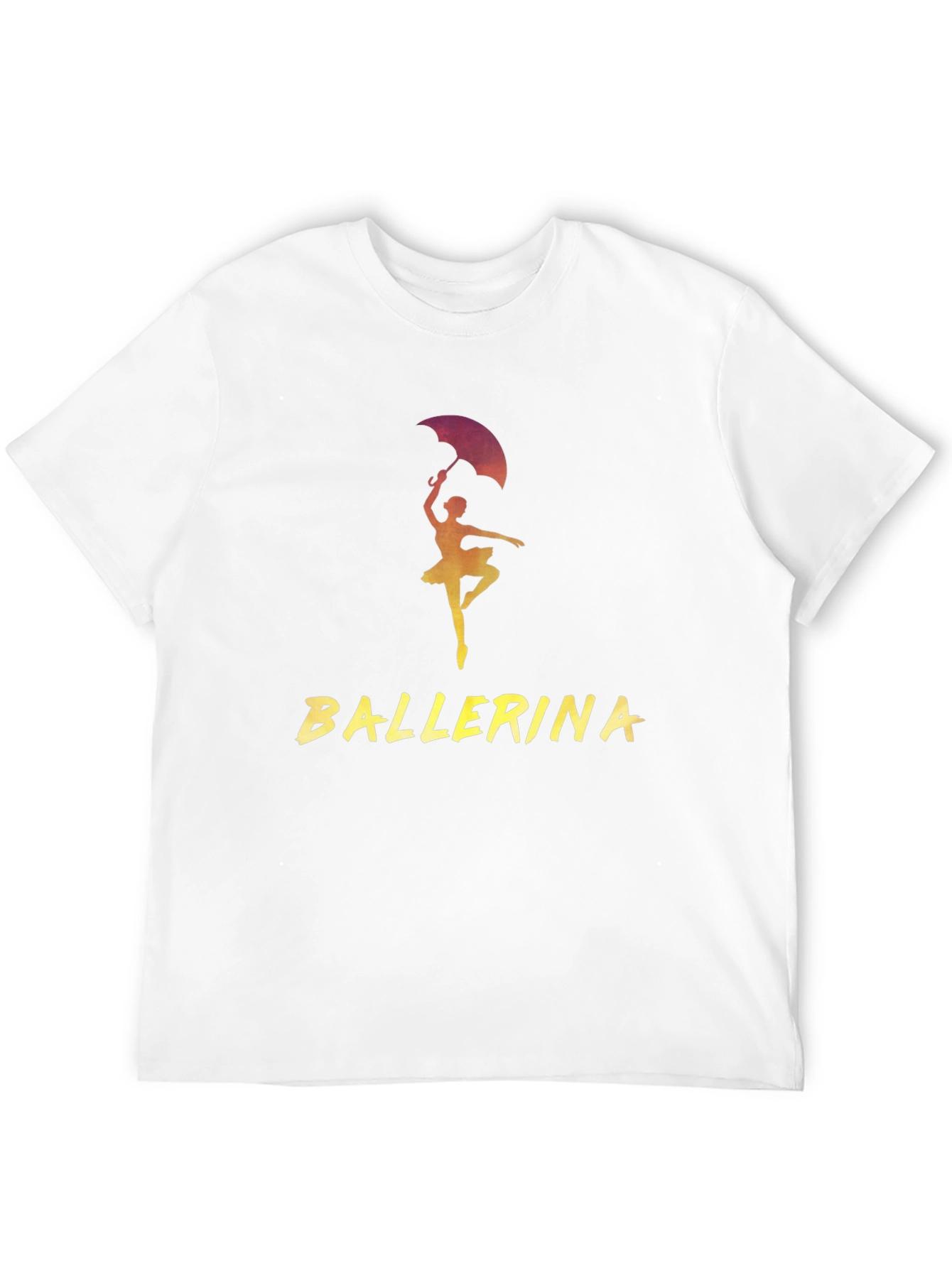 Ballerina Dancer Graphic Tee - Stylish Black T-Shirt