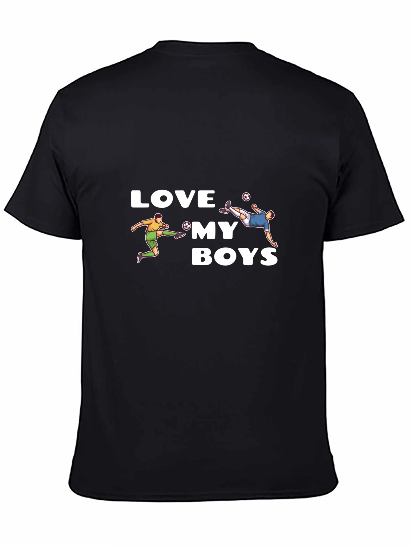 Love My Boys Soccer Graphic Tee - Soft Cotton Blend