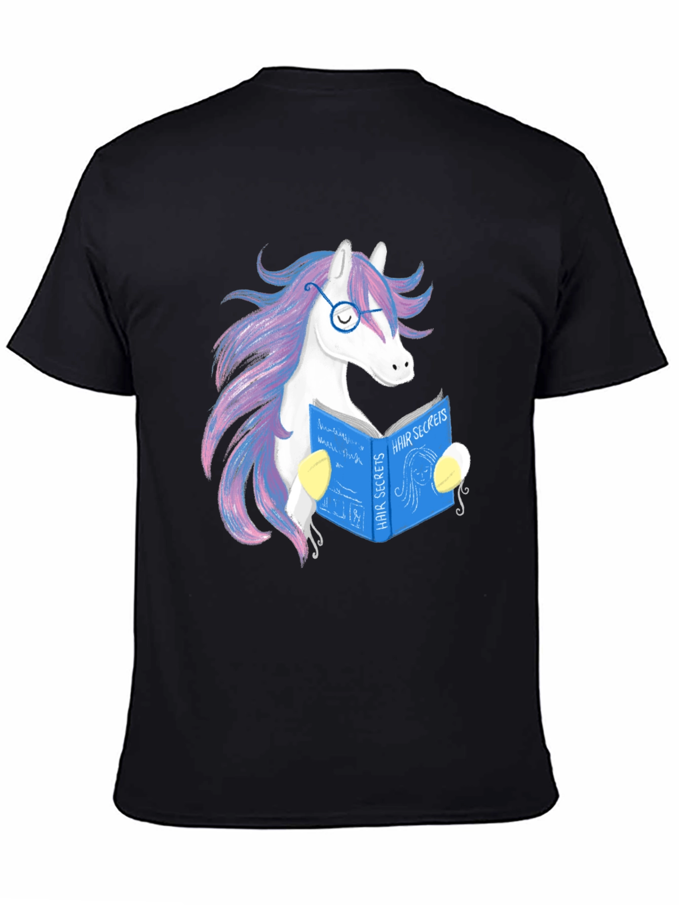 Unicorn Reading Graphic Tee - Hair Secrets