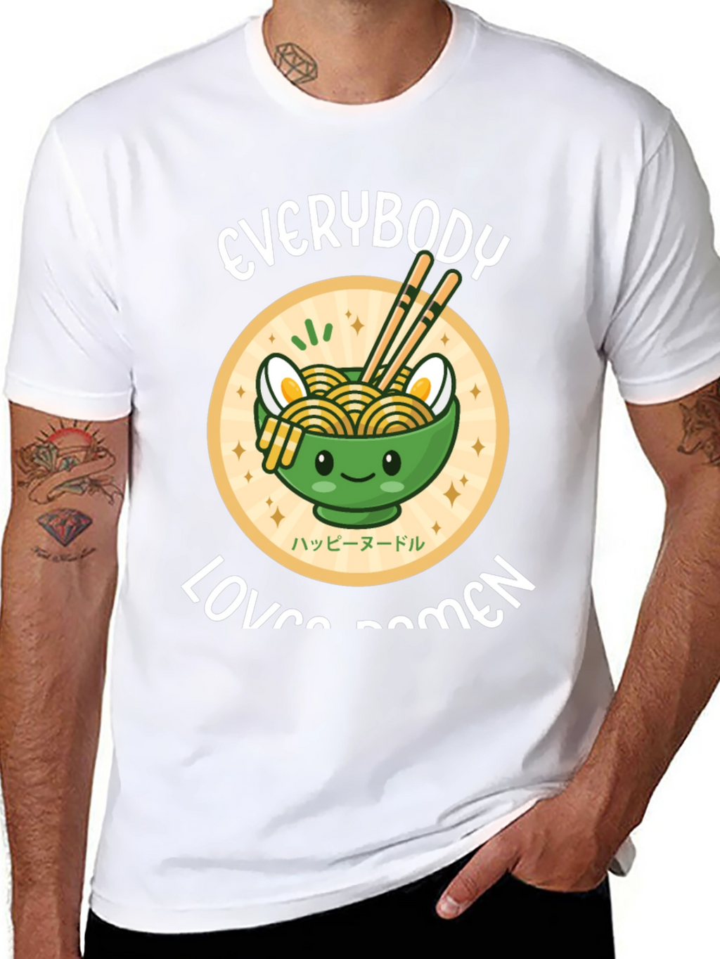 Everybody Loves Ramen Black T-Shirt