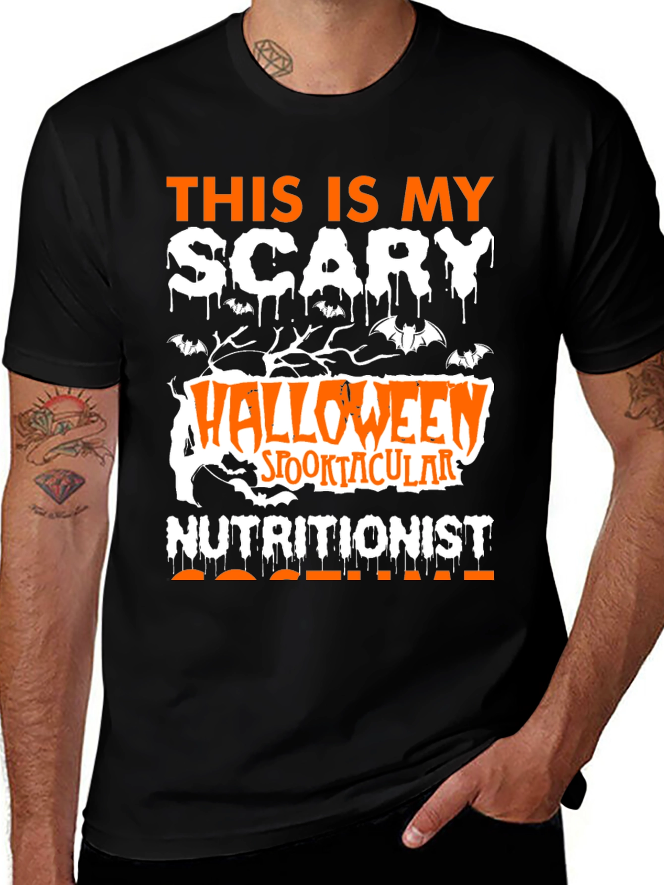 Halloween Nutritionist T-Shirt - Scary Spooktacular Design