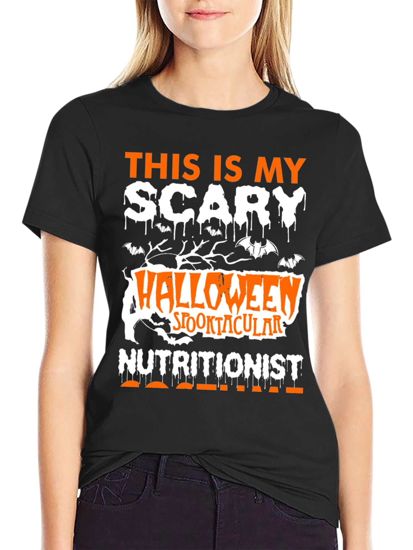 Halloween Nutritionist T-Shirt - Scary Spooktacular Design