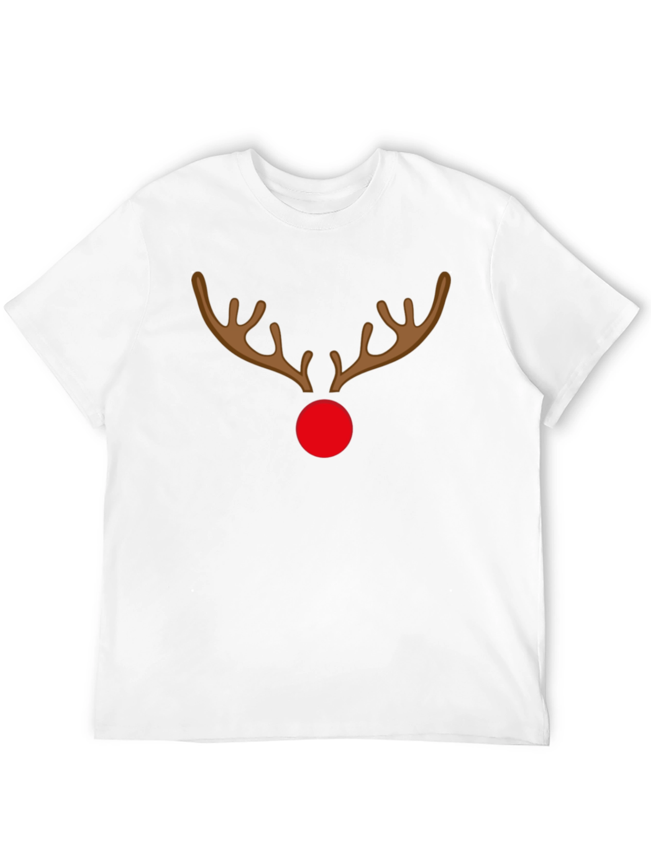 Festive Reindeer Graphic Tee - Holiday Spirit