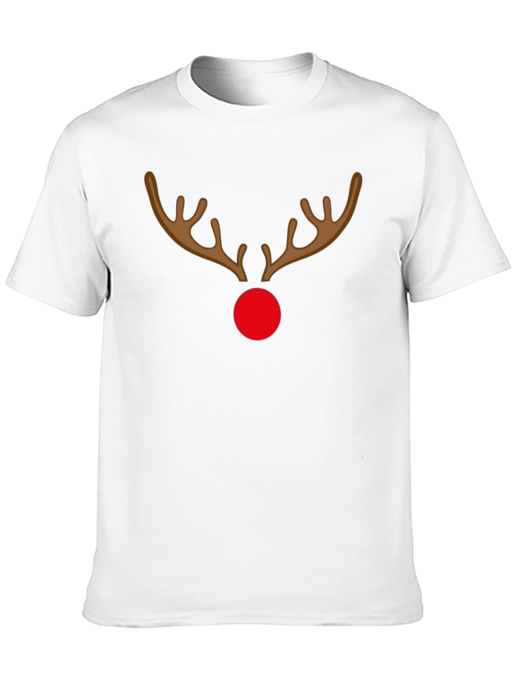 Festive Reindeer Graphic Tee - Holiday Spirit