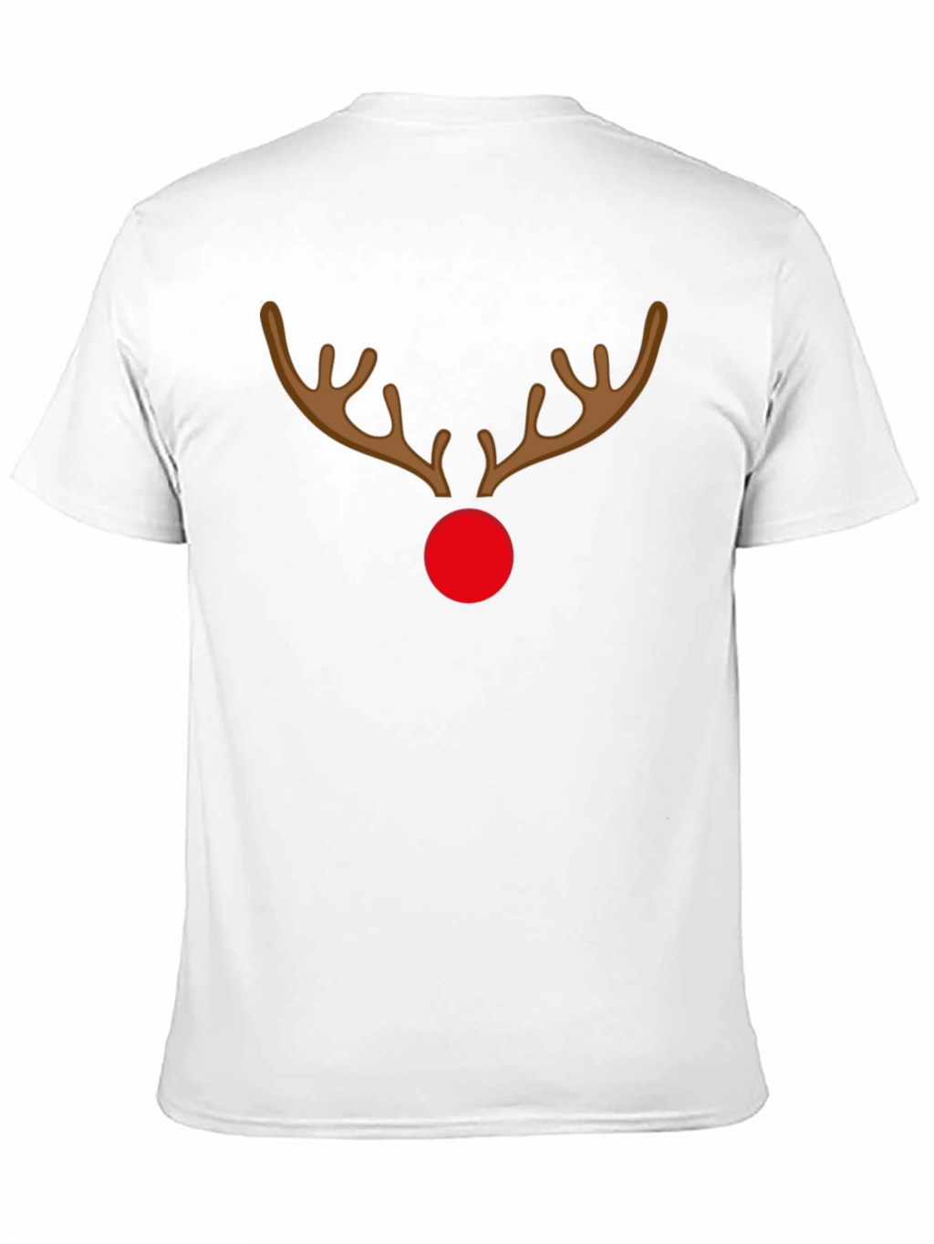 Festive Reindeer Graphic Tee - Holiday Spirit