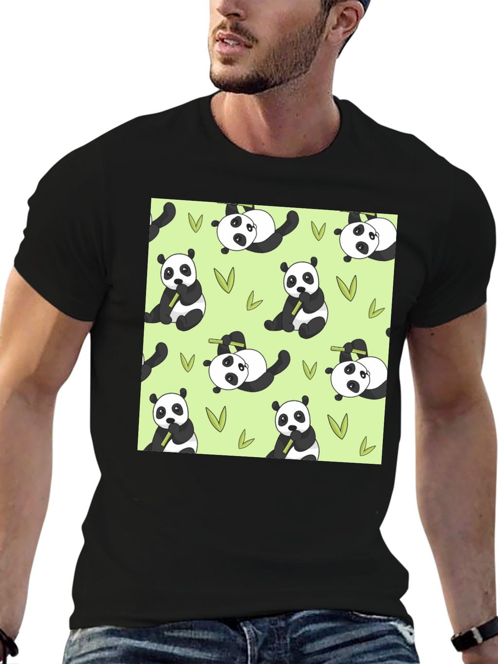 Panda Print T-Shirt - Cute Animal Tee