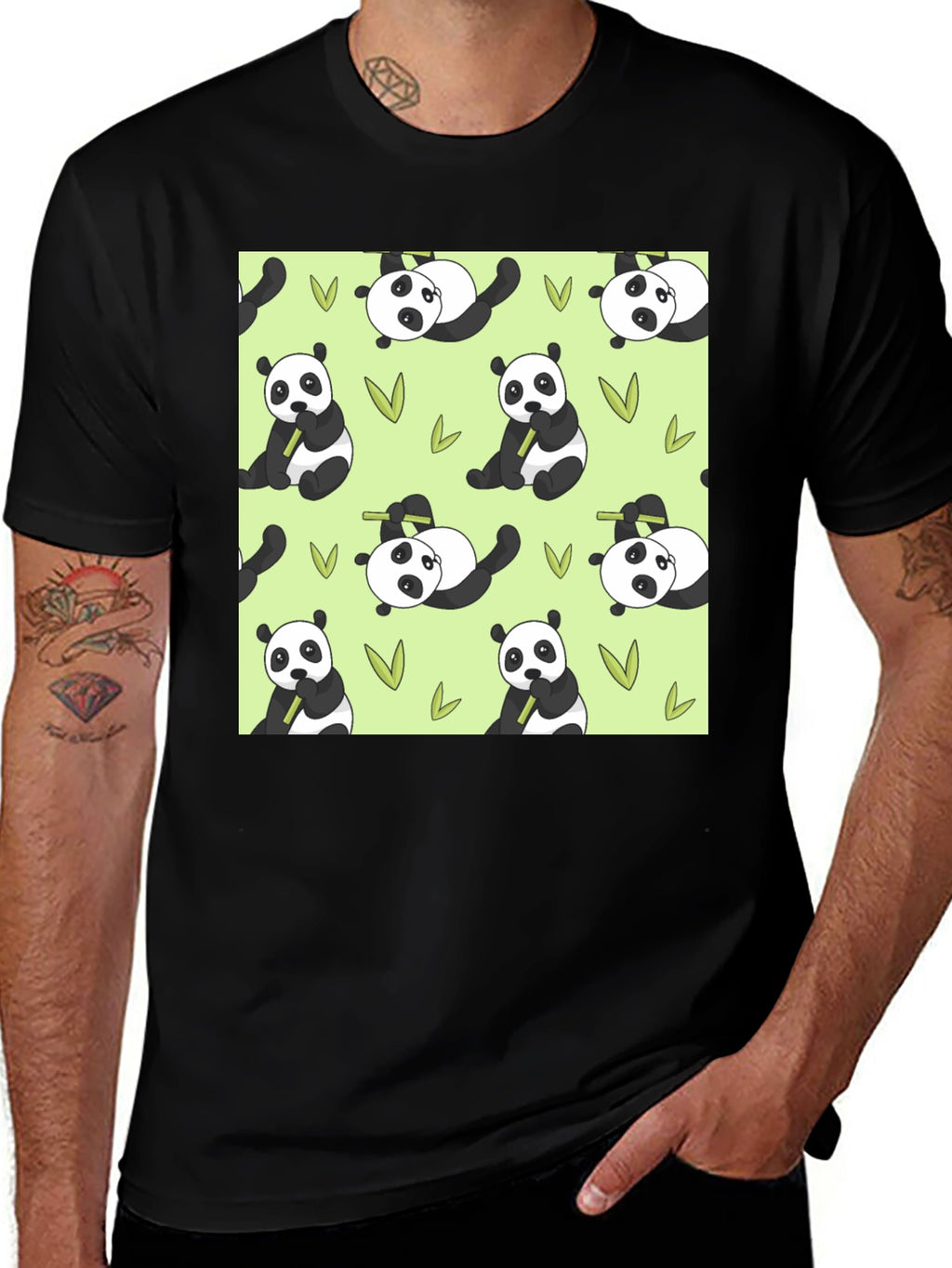Panda Print T-Shirt - Cute Animal Tee