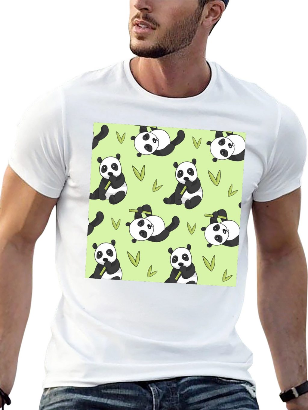 Panda Print T-Shirt - Cute Animal Tee
